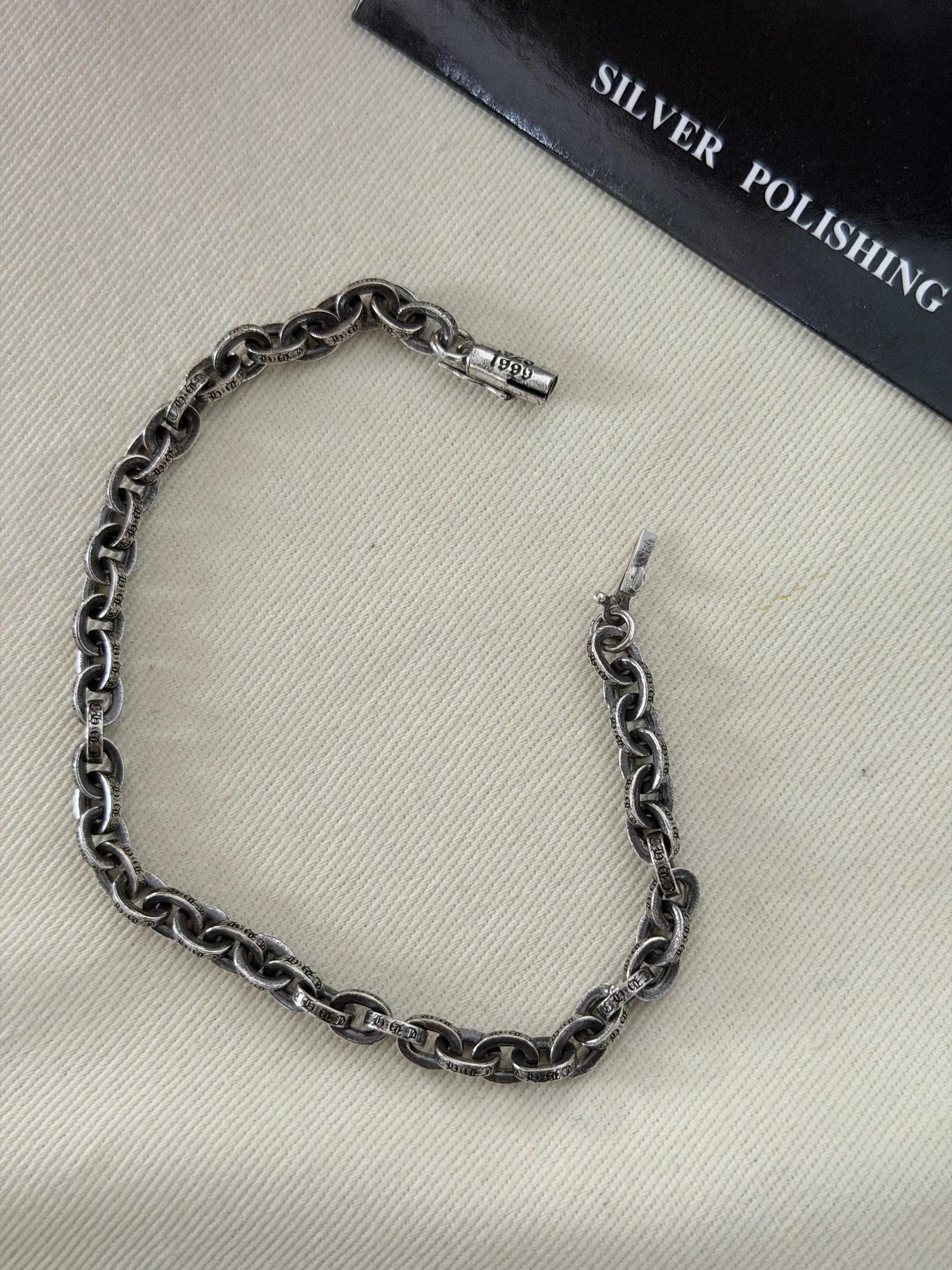 Chrome Hearts CH 字母首饰手链｜925银