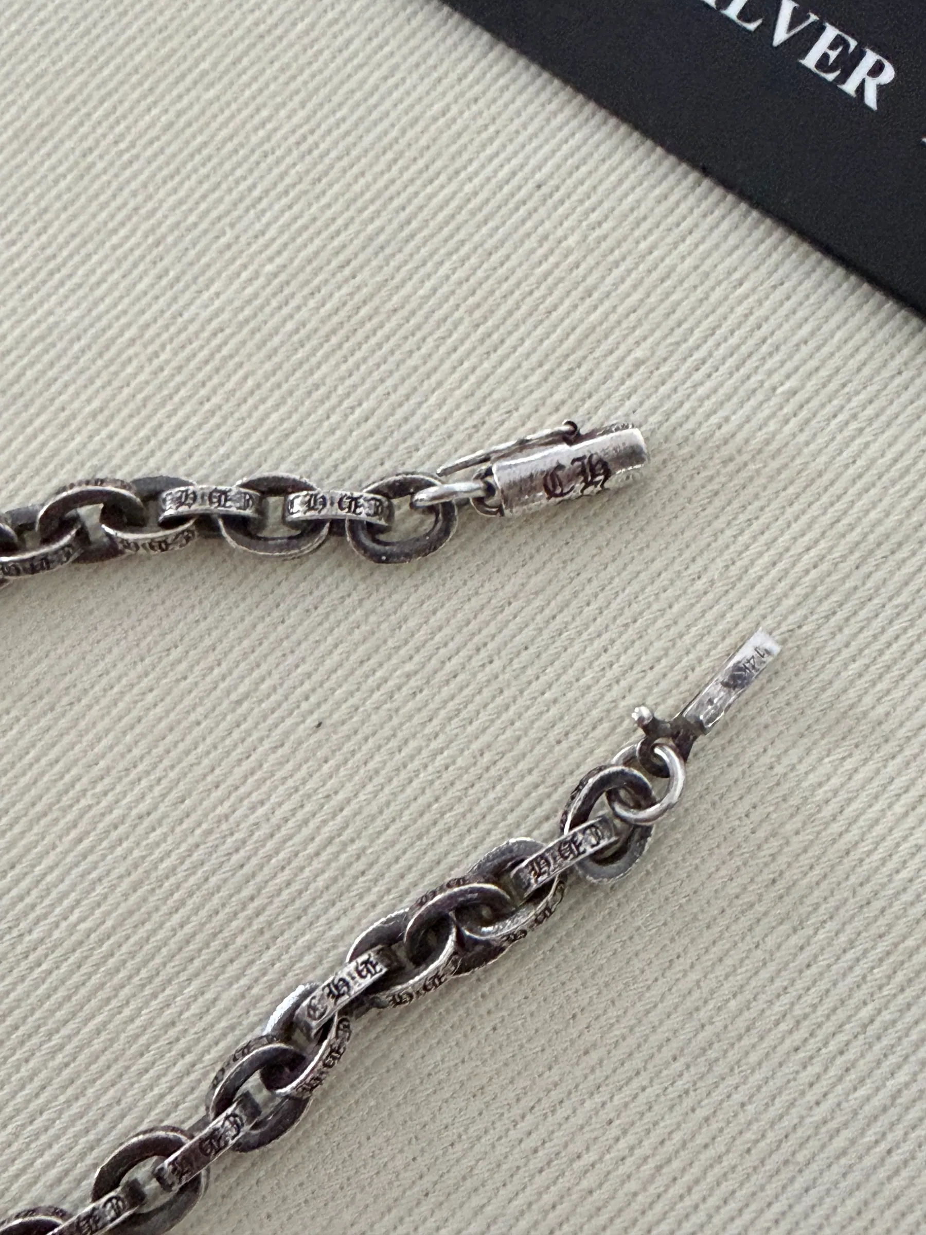 Chrome Hearts CH 字母首饰手链｜925银