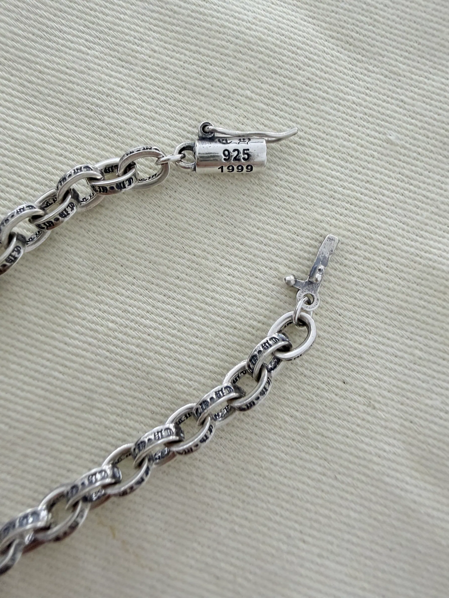 Chrome Hearts CH 字母首饰手链｜925银