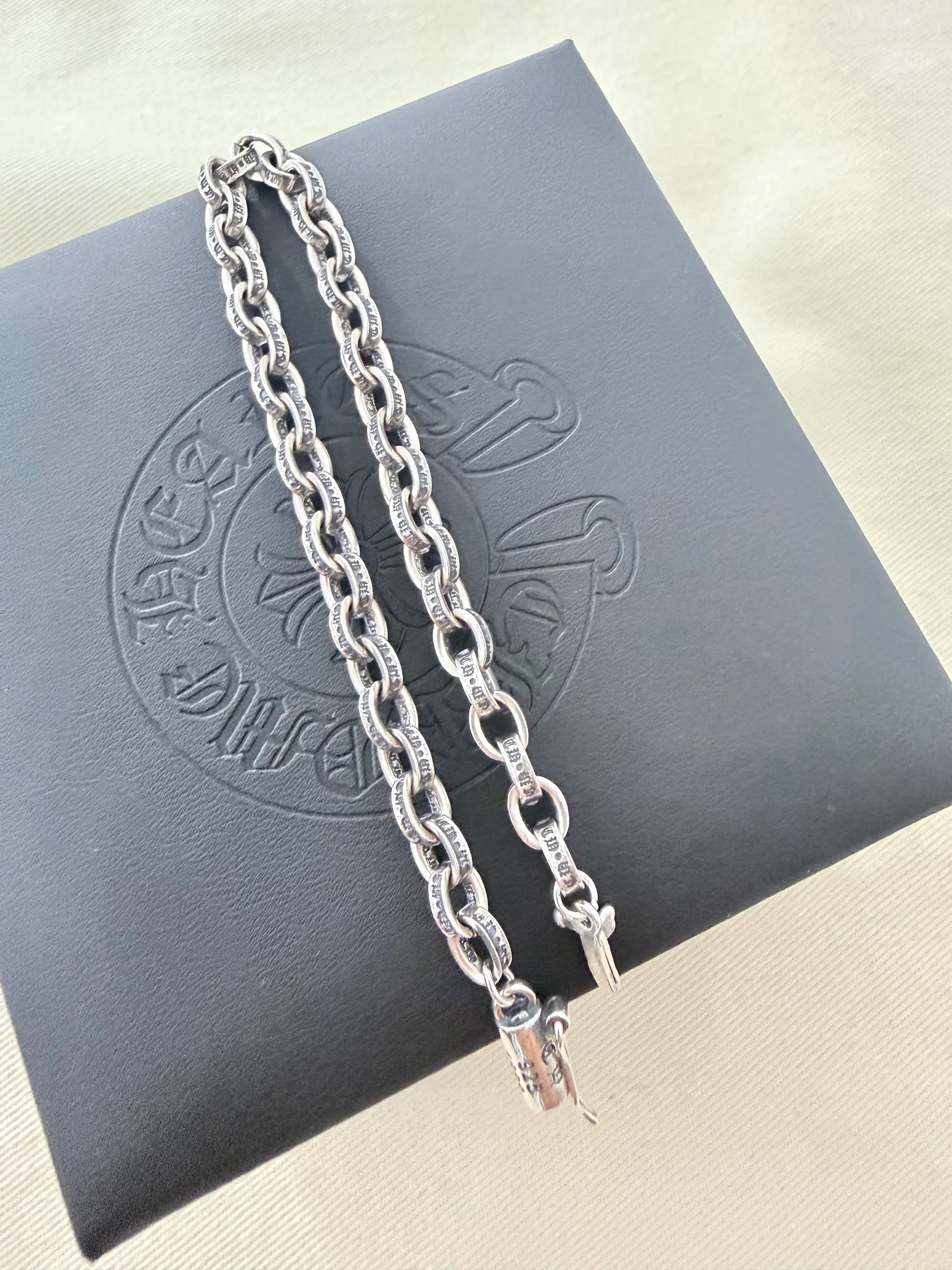 Chrome Hearts CH 字母首饰手链｜925银