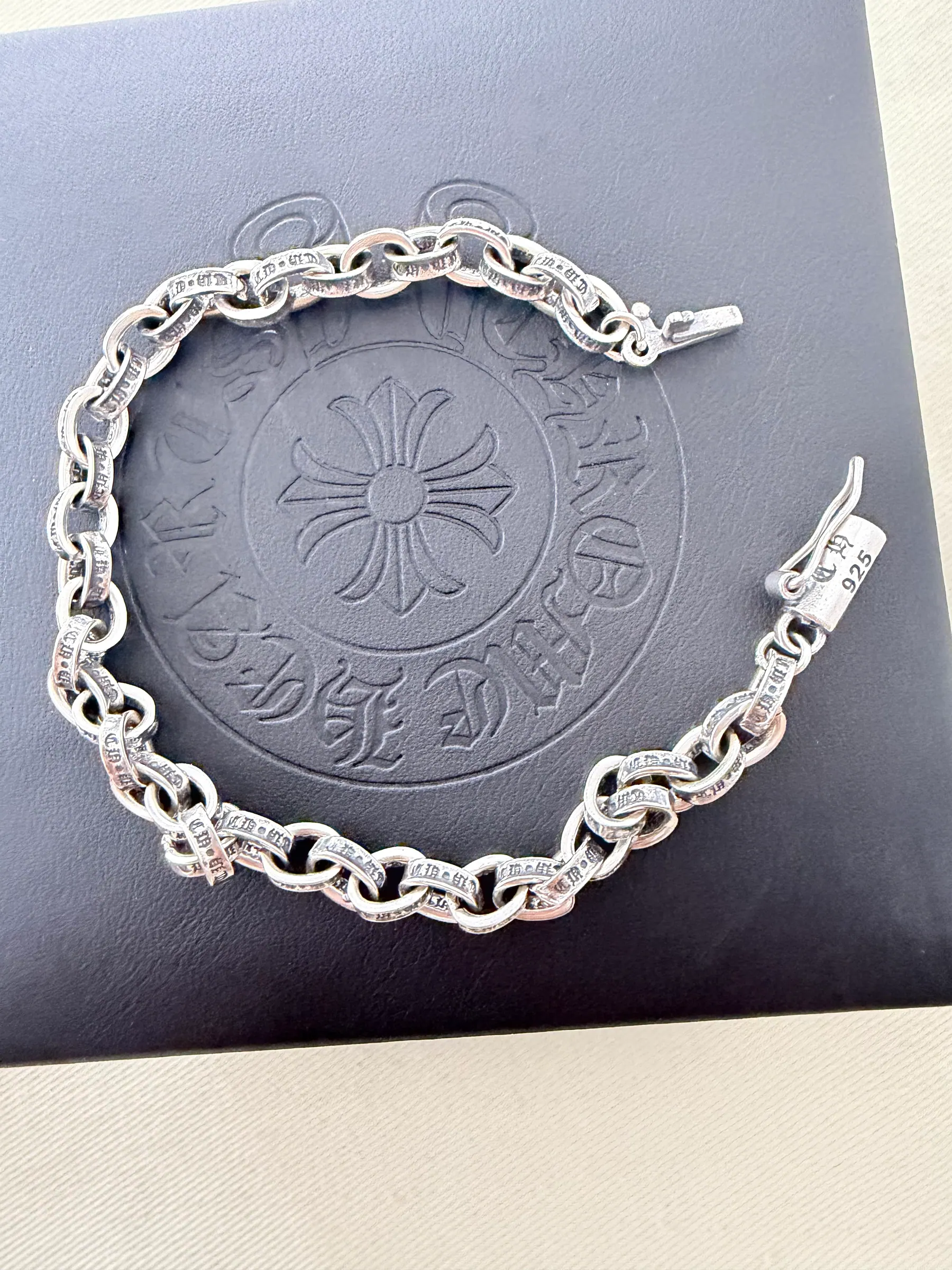 Chrome Hearts CH 字母首饰手链｜925银