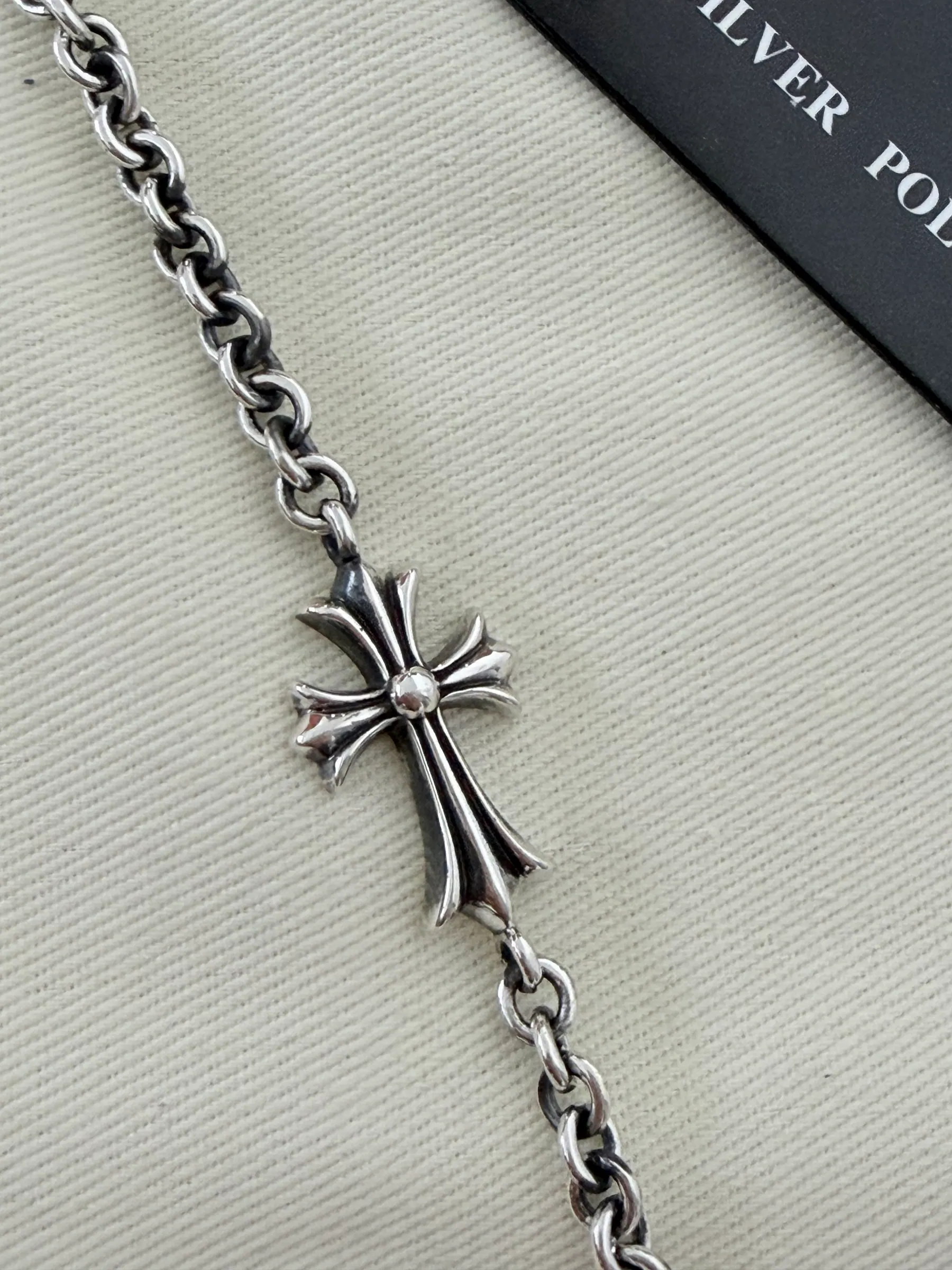 Chrome Hearts Tiny Cross NE 链条手链 925银
