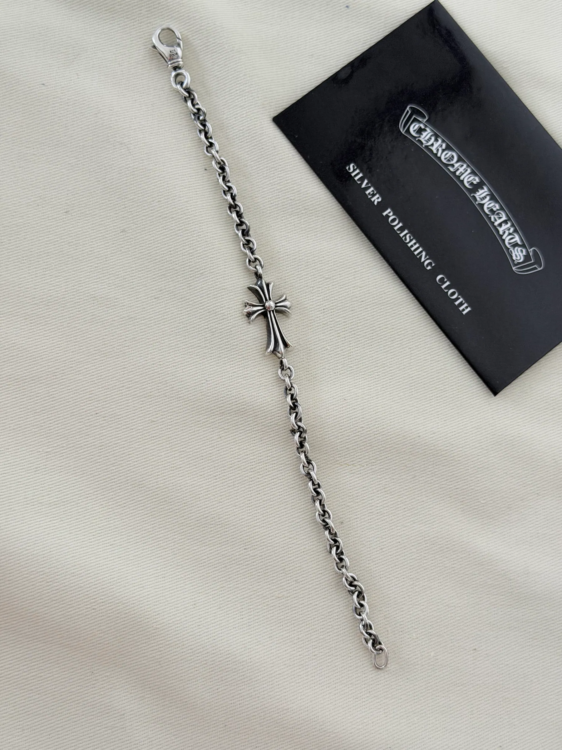 Chrome Hearts Tiny Cross NE 链条手链 925银