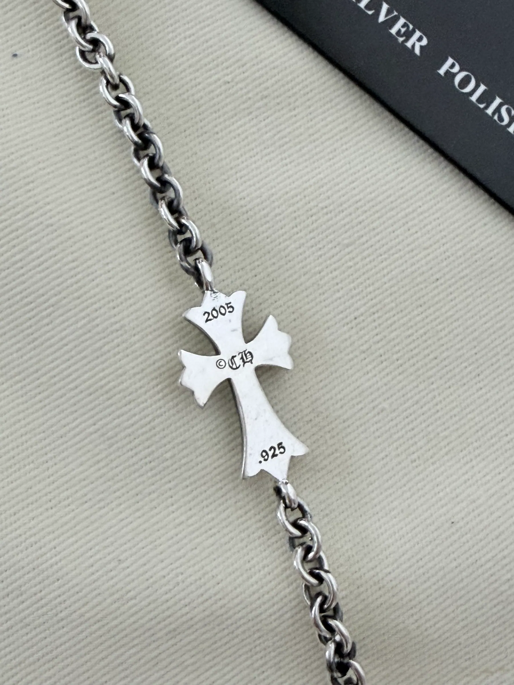 Chrome Hearts Tiny Cross NE 链条手链 925银