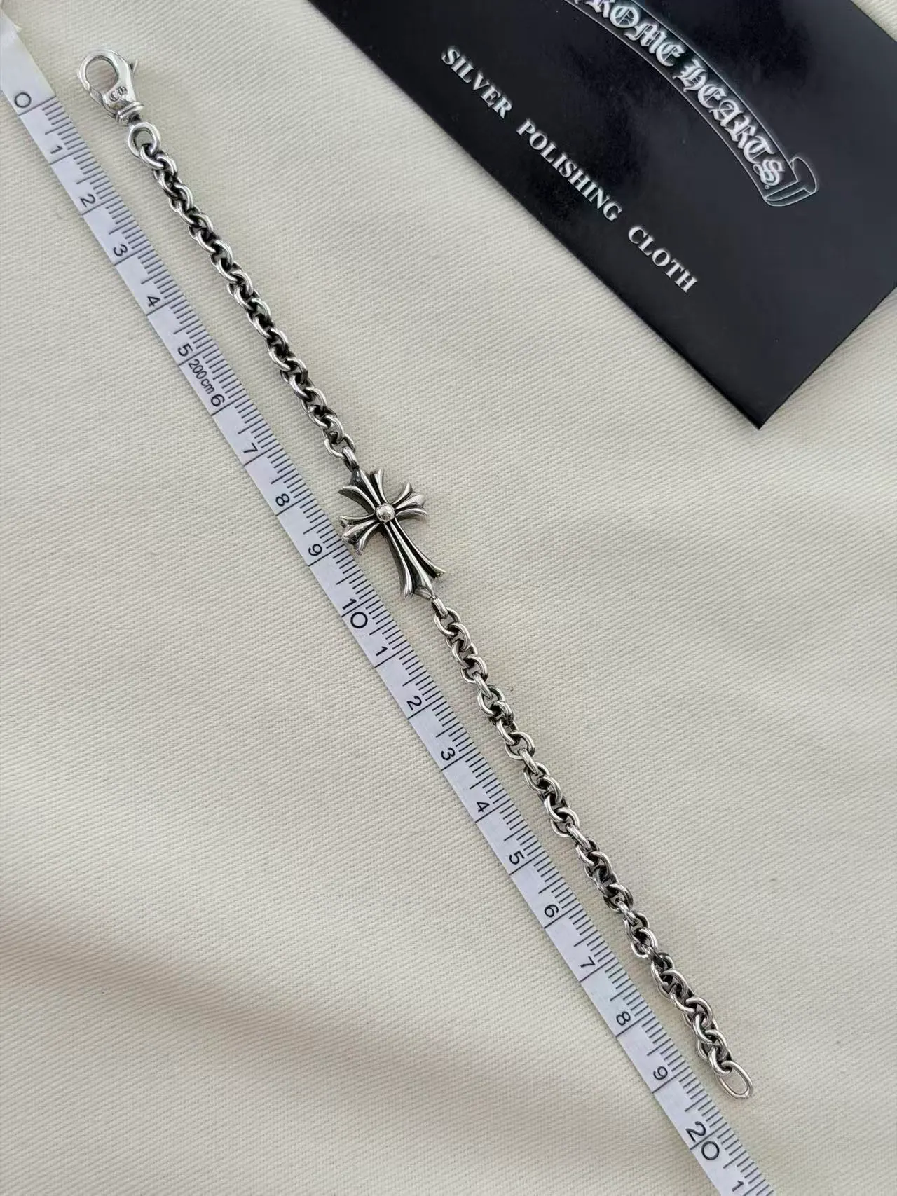 Chrome Hearts Tiny Cross NE 链条手链 925银