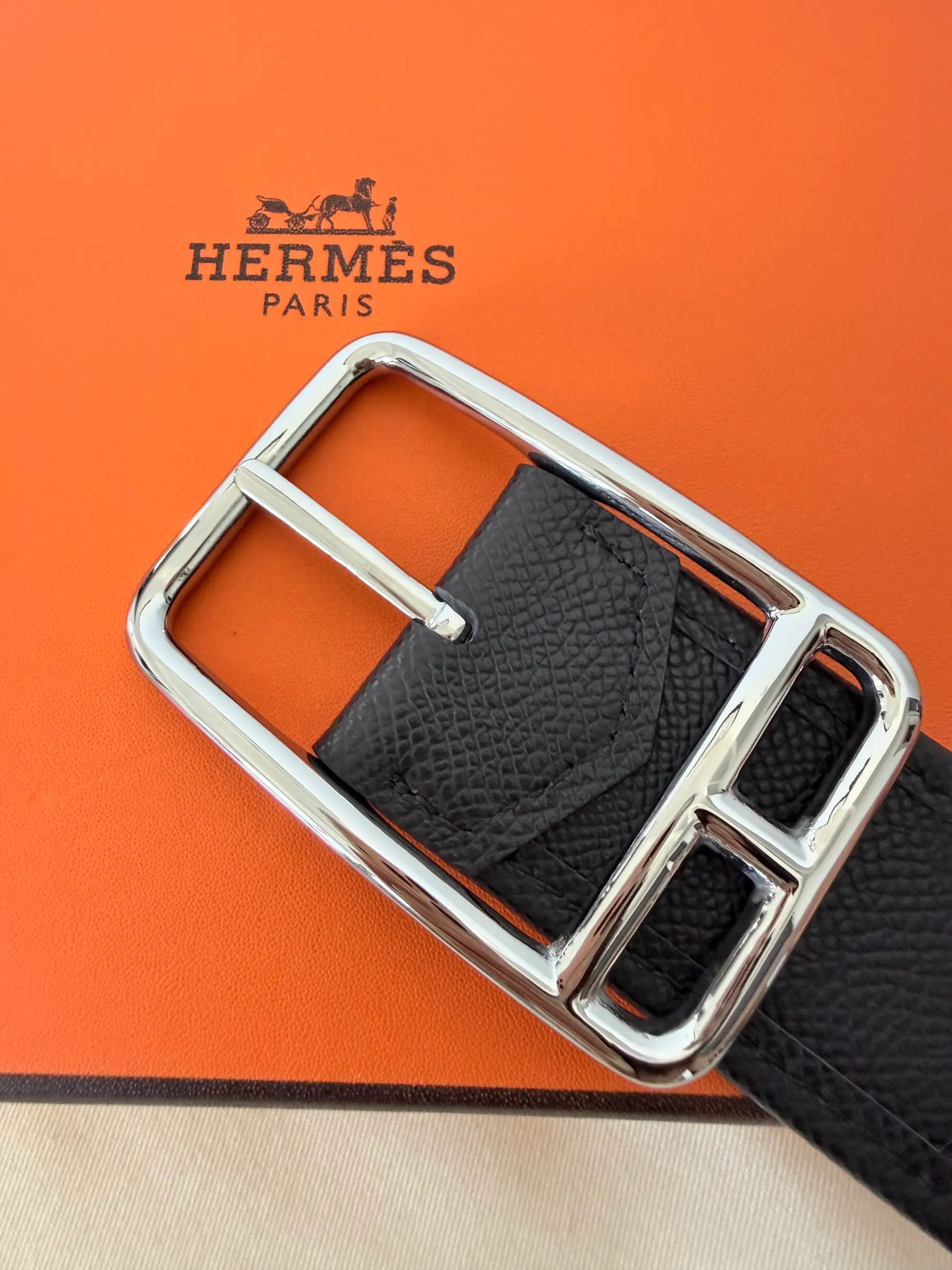 爱马仕 Half Code Riviera 38 双面腰带