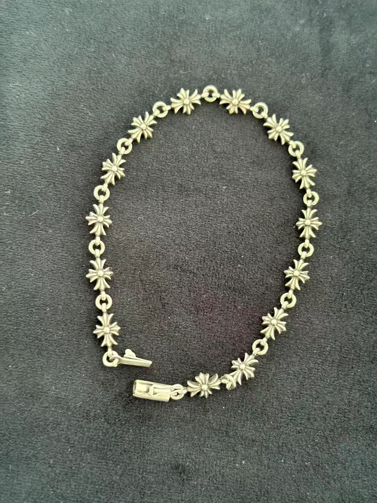 Chrome Hearts 十字扣手链｜925银