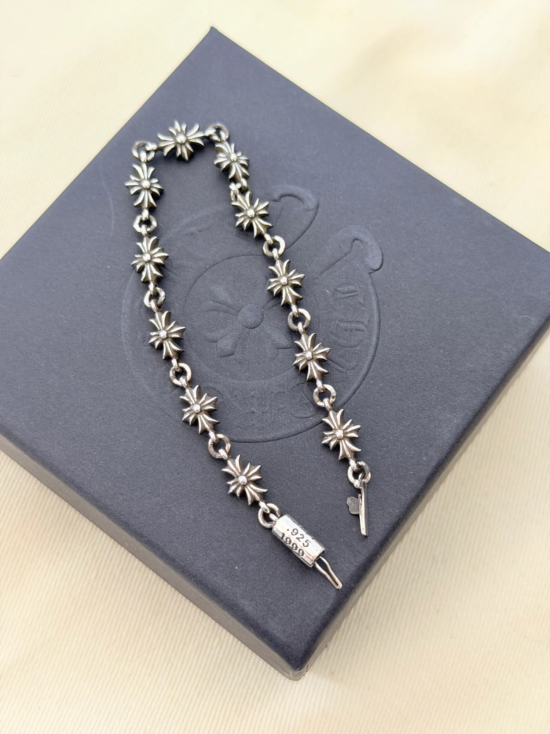 Chrome Hearts 十字扣手链｜925银