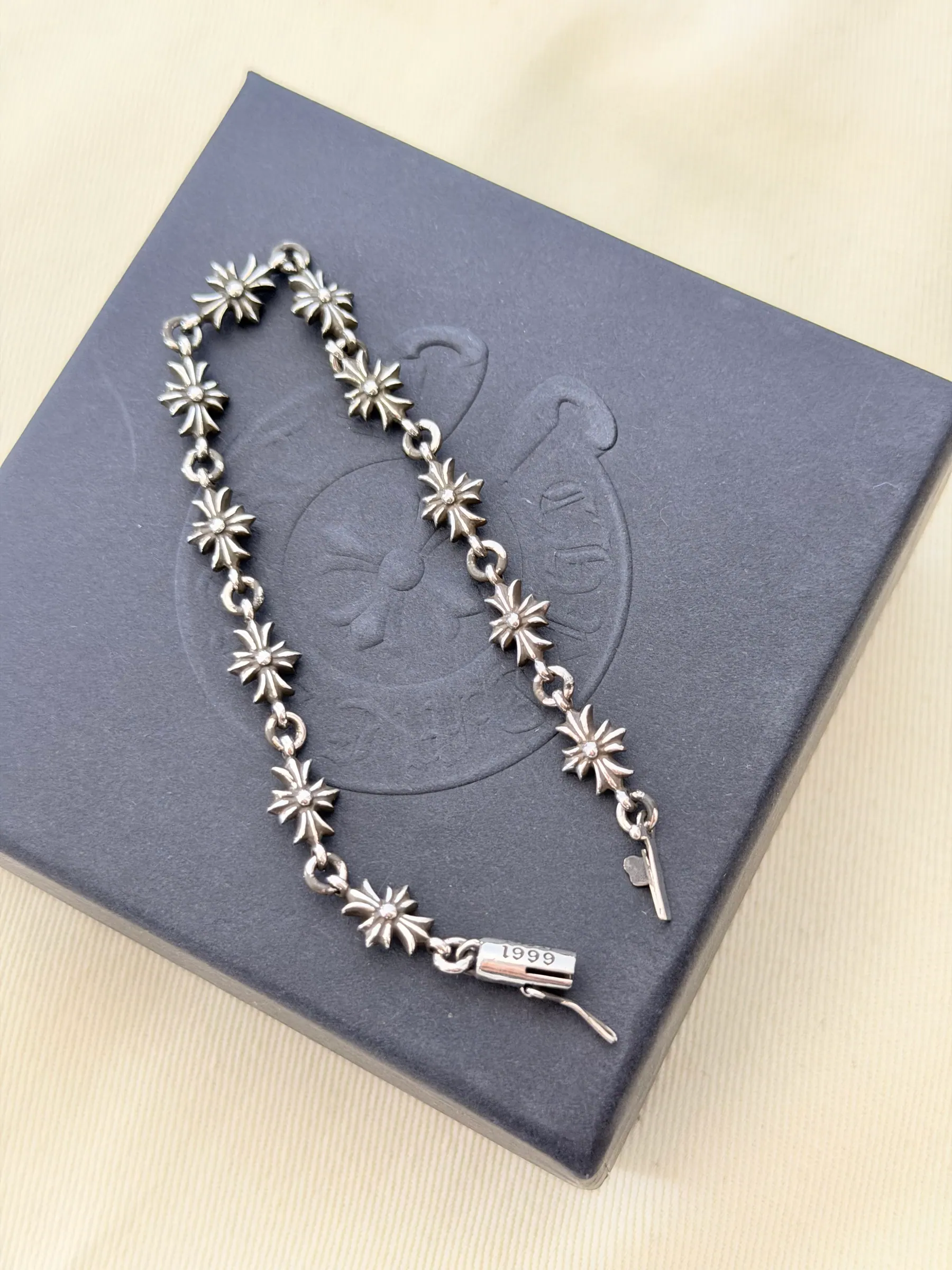 Chrome Hearts 十字扣手链｜925银