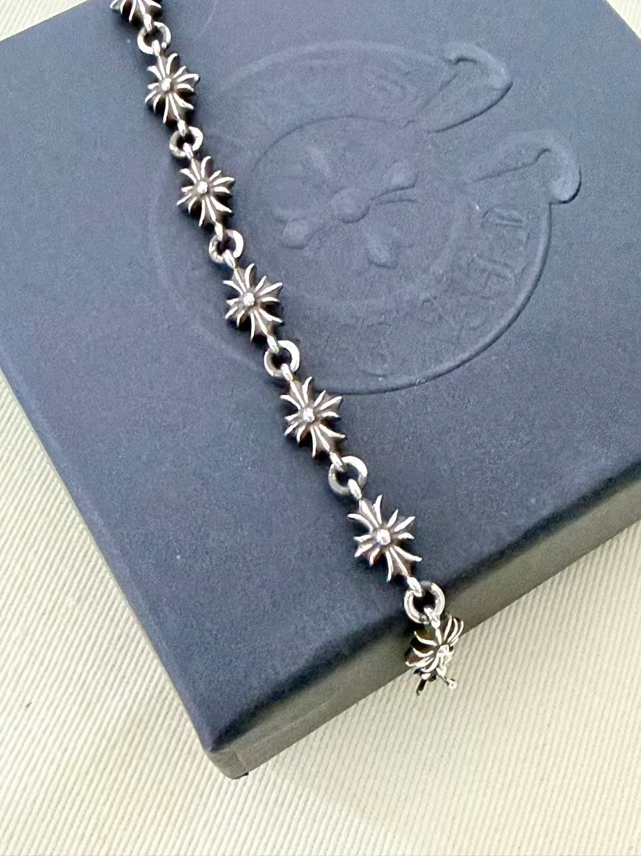 Chrome Hearts 十字扣手链｜925银