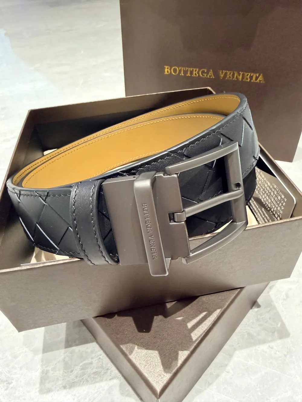 Bottega Veneta Intreccio 编织皮带 35mm