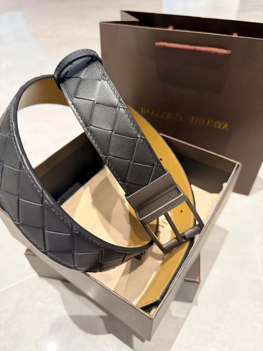 Bottega Veneta Intreccio 编织皮带 35mm