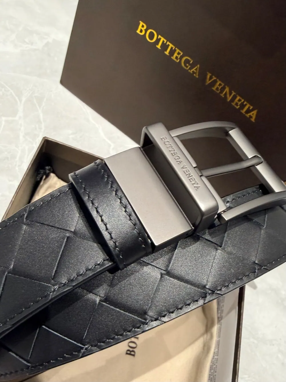 Bottega Veneta Intreccio 编织皮带 35mm
