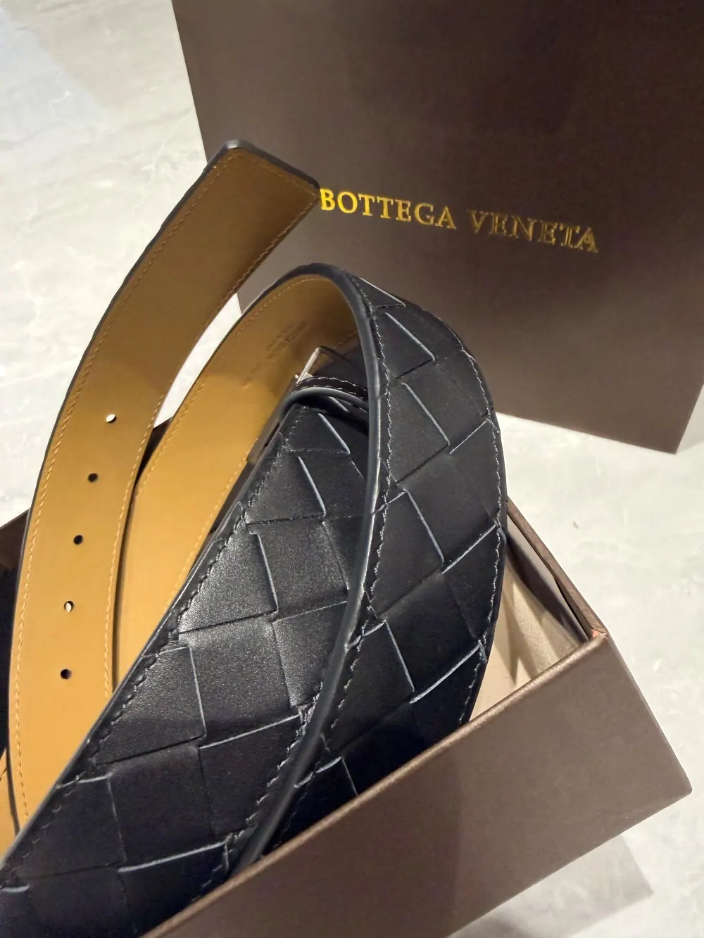 Bottega Veneta Intreccio 编织皮带 35mm