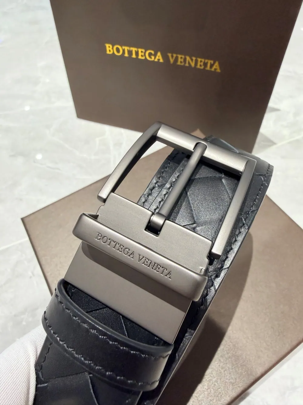 Bottega Veneta Intreccio 编织皮带 35mm