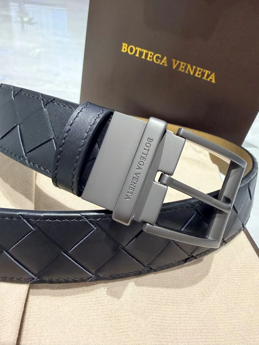 Bottega Veneta Intreccio 编织皮带 35mm