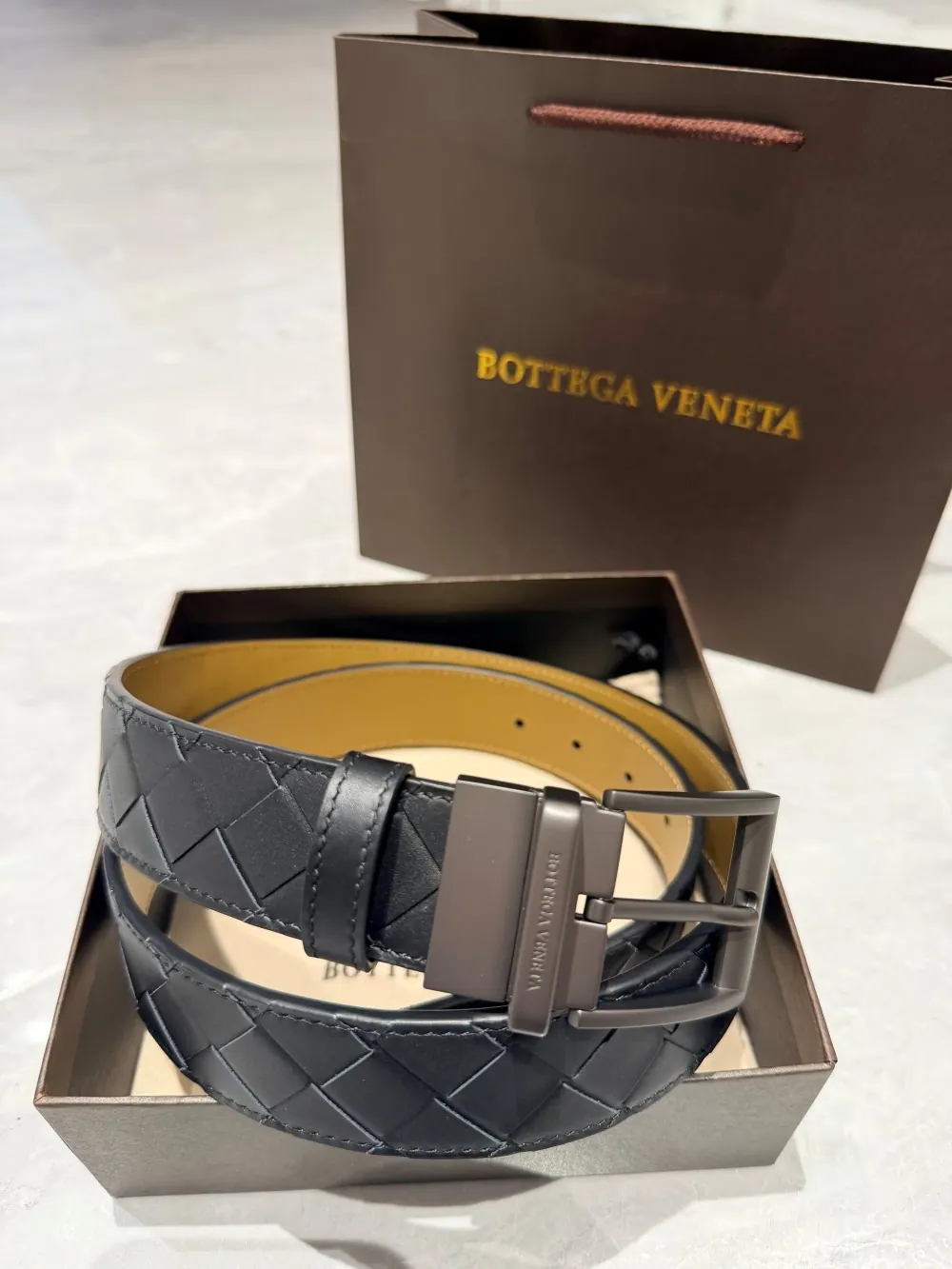 Bottega Veneta Intreccio 编织皮带 35mm