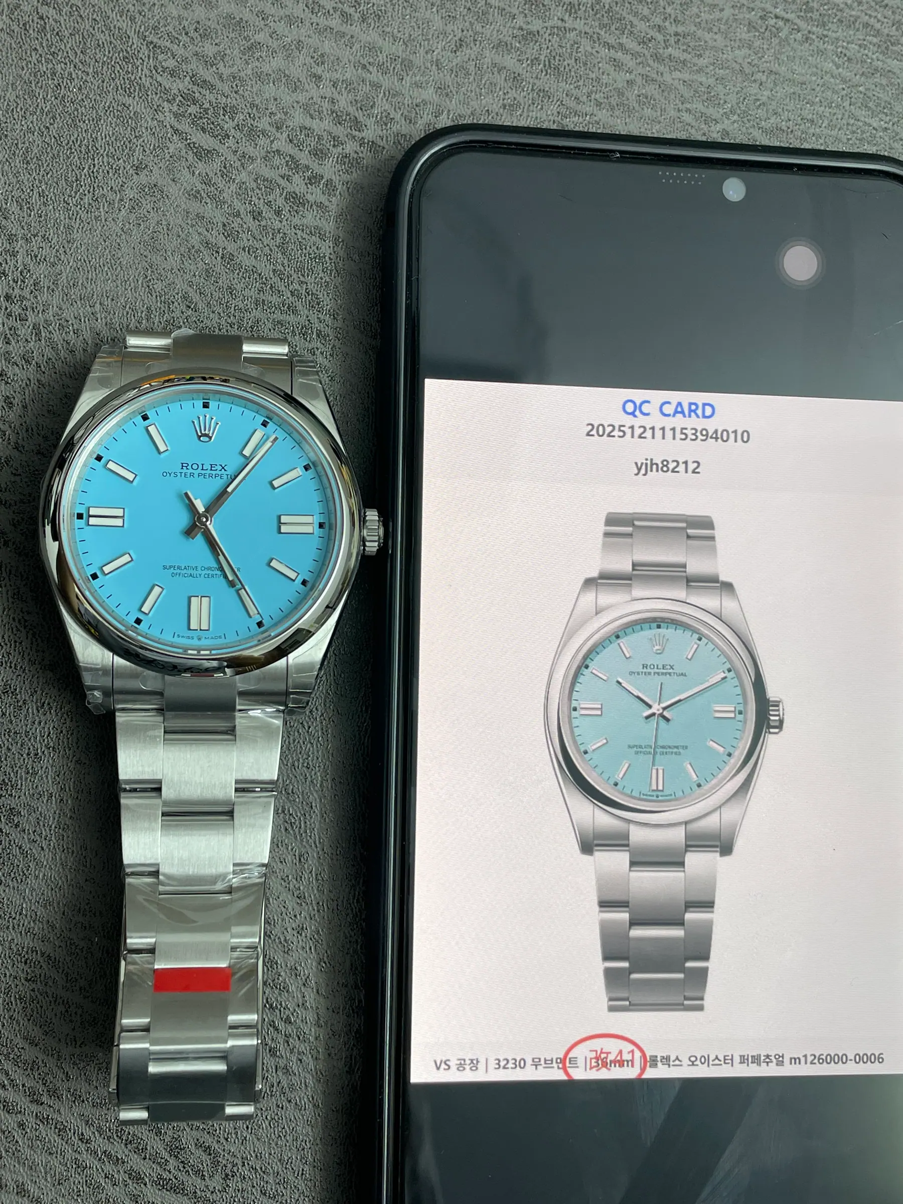 VS ｜3230 机芯｜36mm｜劳力士 Oyster Perpetual m126000-0006