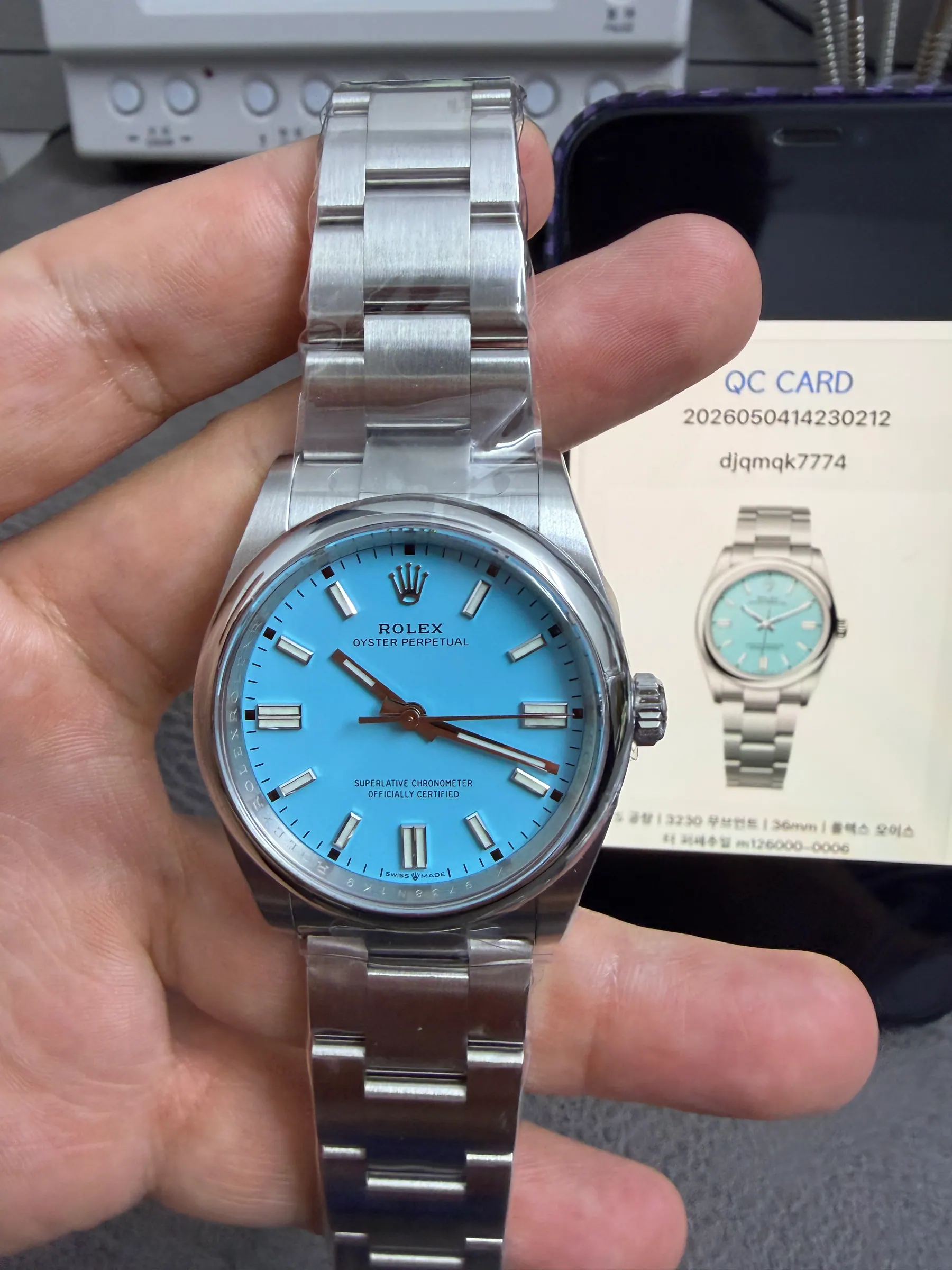 VS ｜3230 机芯｜36mm｜劳力士 Oyster Perpetual m126000-0006