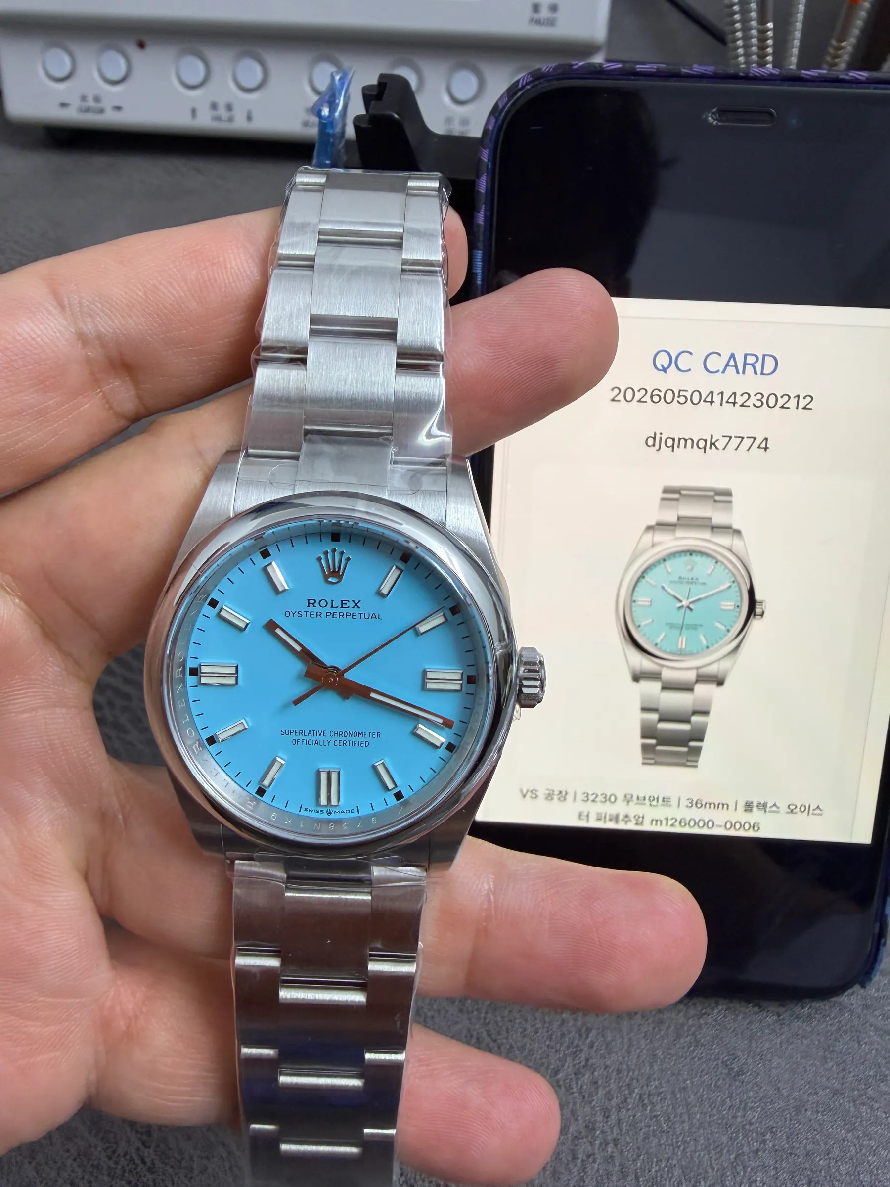 VS ｜3230 机芯｜36mm｜劳力士 Oyster Perpetual m126000-0006
