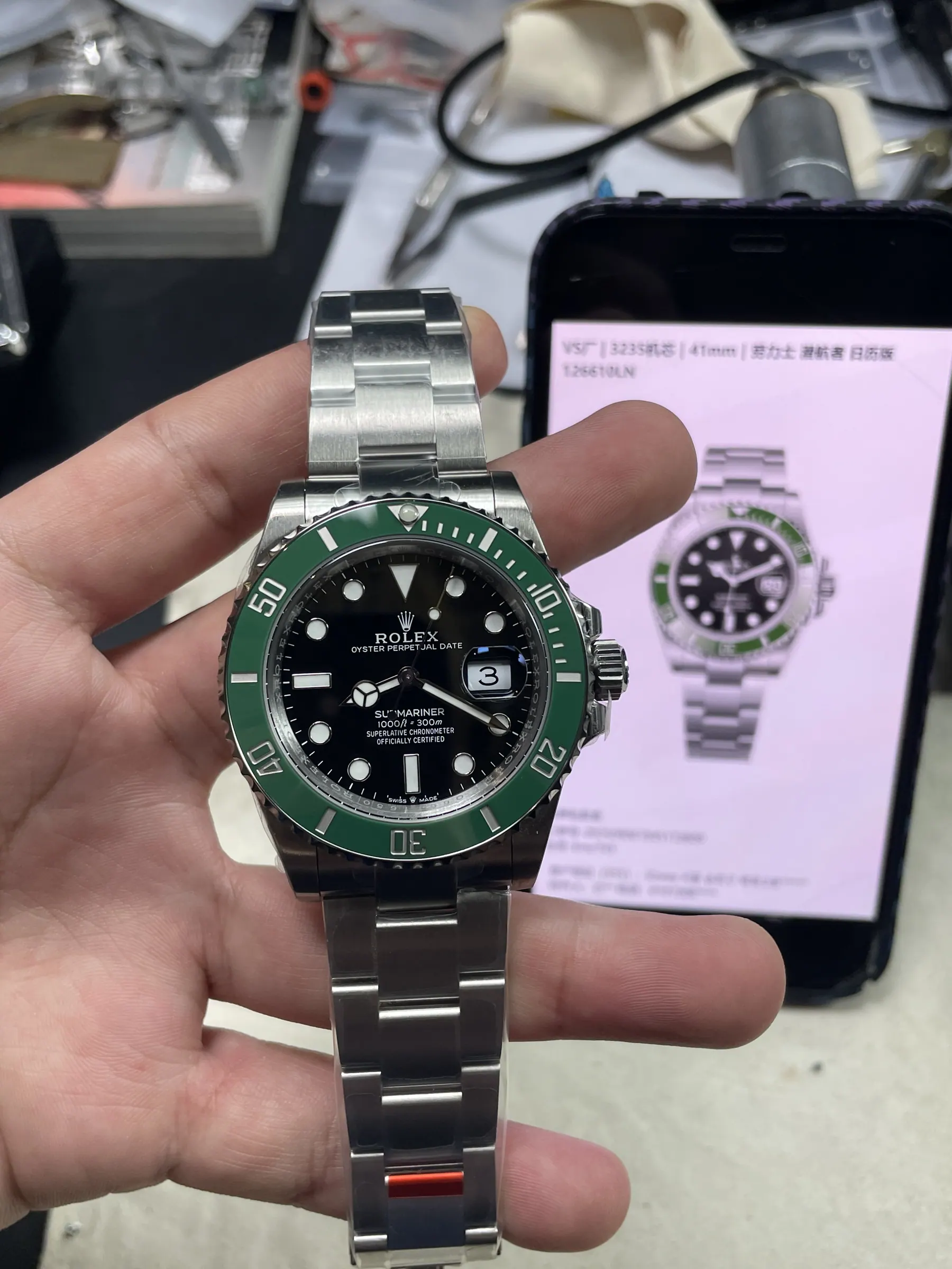 VS | 3235机芯｜41mm l 劳力士潜航者型 126610LV