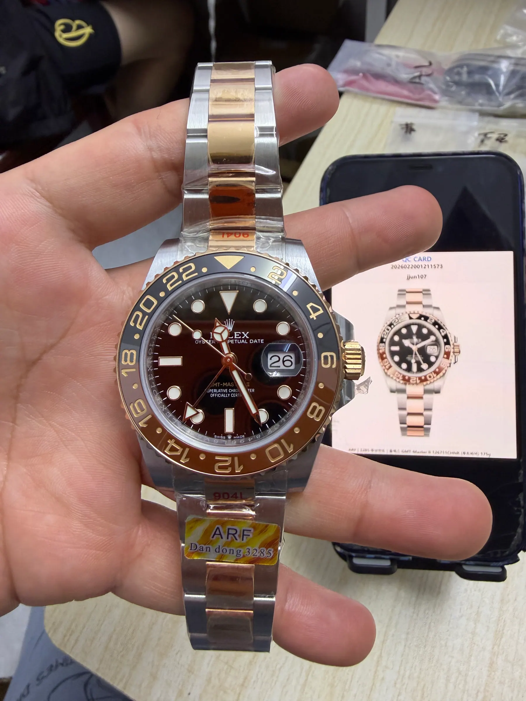 ARF | 3285 机芯｜劳力士 GMT-Master II 126711CHNR（根啤酒）175g