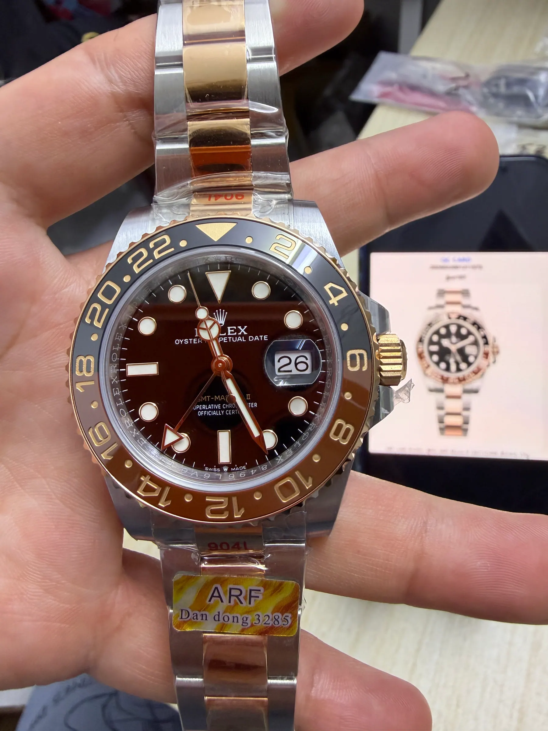 ARF | 3285 机芯｜劳力士 GMT-Master II 126711CHNR（根啤酒）175g