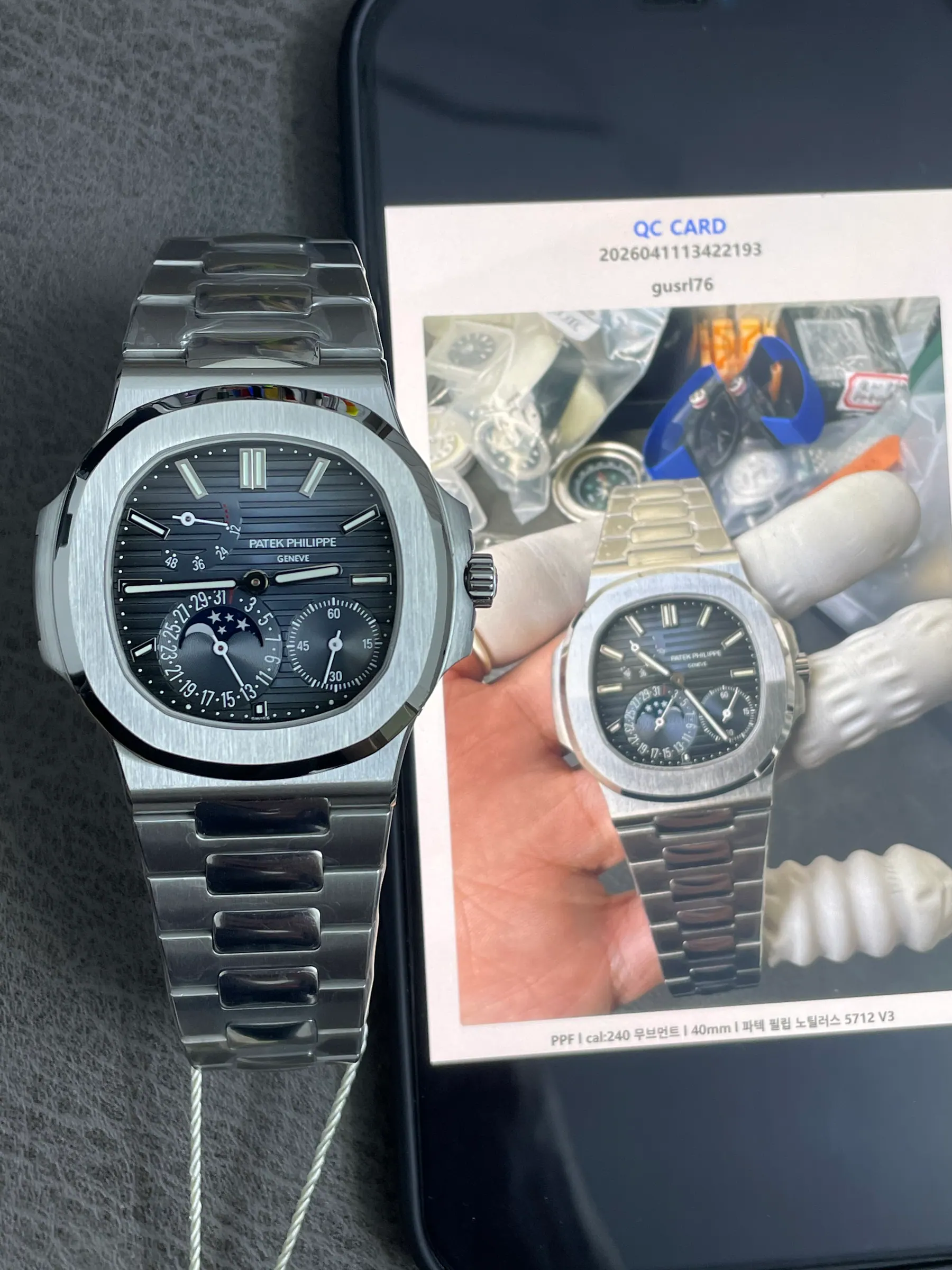 PPF l cal:240 机芯 l 40mm l 百达翡丽 Nautilus 5712 V3