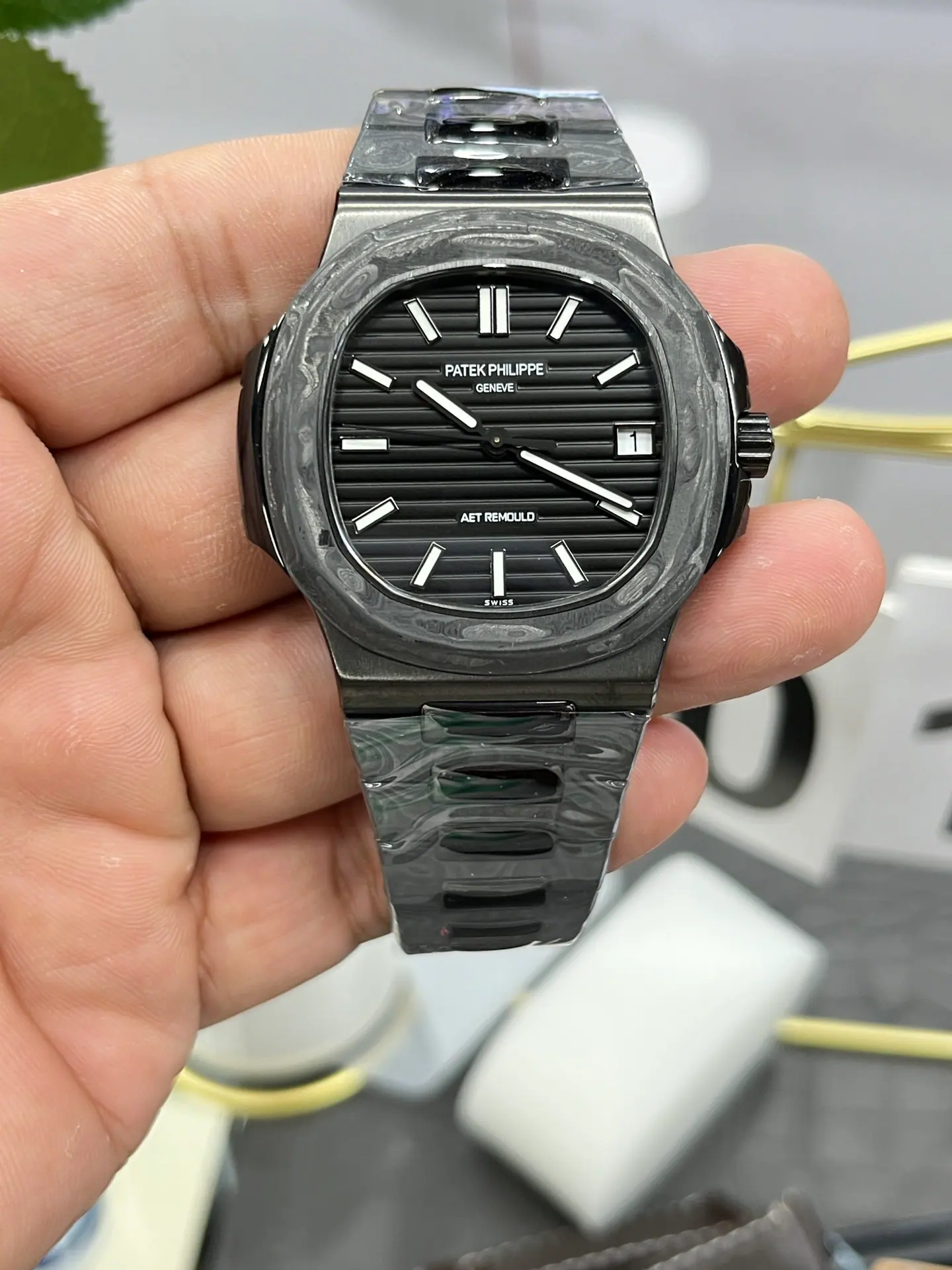 DIW | Cal.324 机芯｜40mm l 百达翡丽 Nautilus 5711 碳纤维
