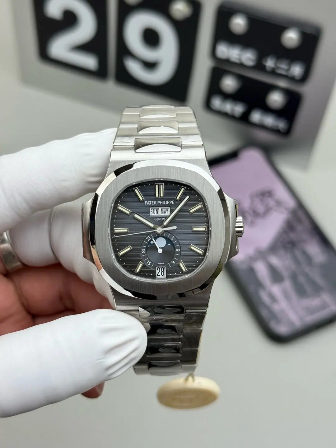PPF l 324机芯 l 40.5mm l 百达翡丽鹦鹉螺月相年历 5726