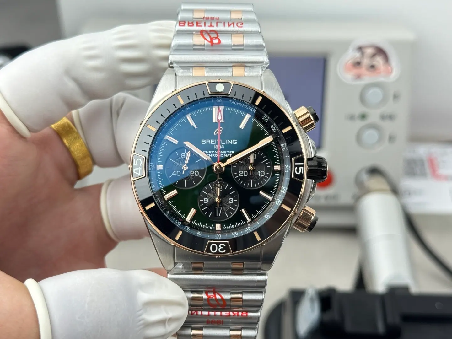 BLS l 7750 l 42mm l 百年灵环形计时哑光 B01 AB0134101K1S1