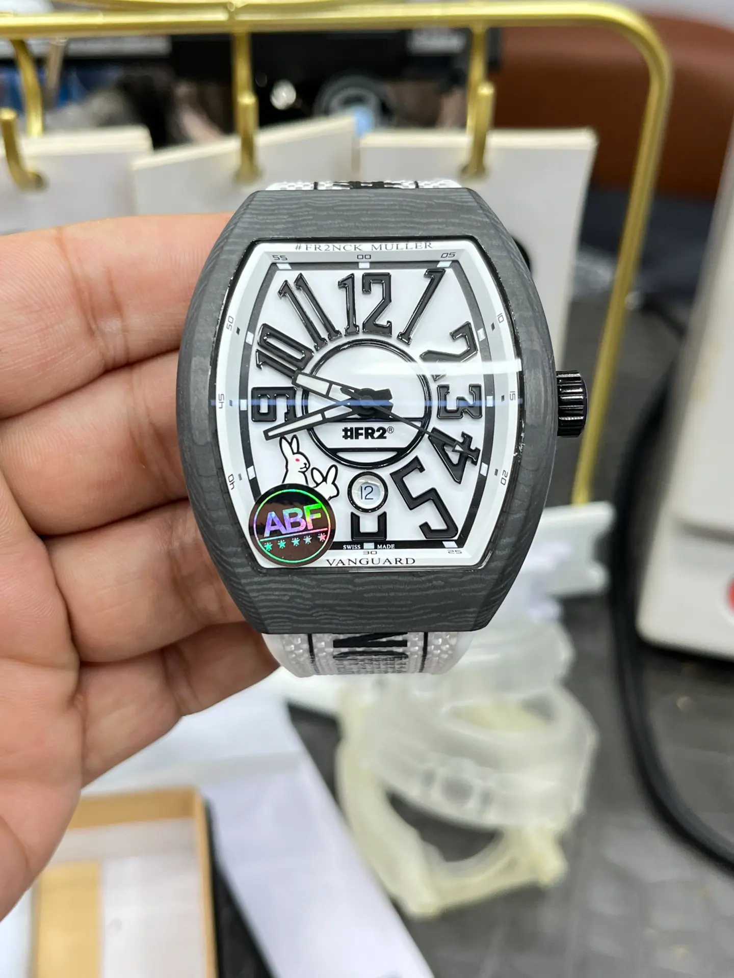 FM l 9015 l 45mm l Franck Muller Vanguard V41SCDT FR2 GFGRNR NR
