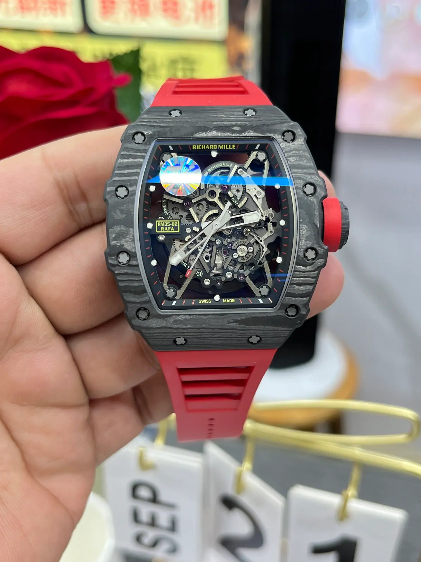 ZF l Calibre RMAL1 l 49.94*44.5MM l Richard Mille RM35-02 碳纤维表壳