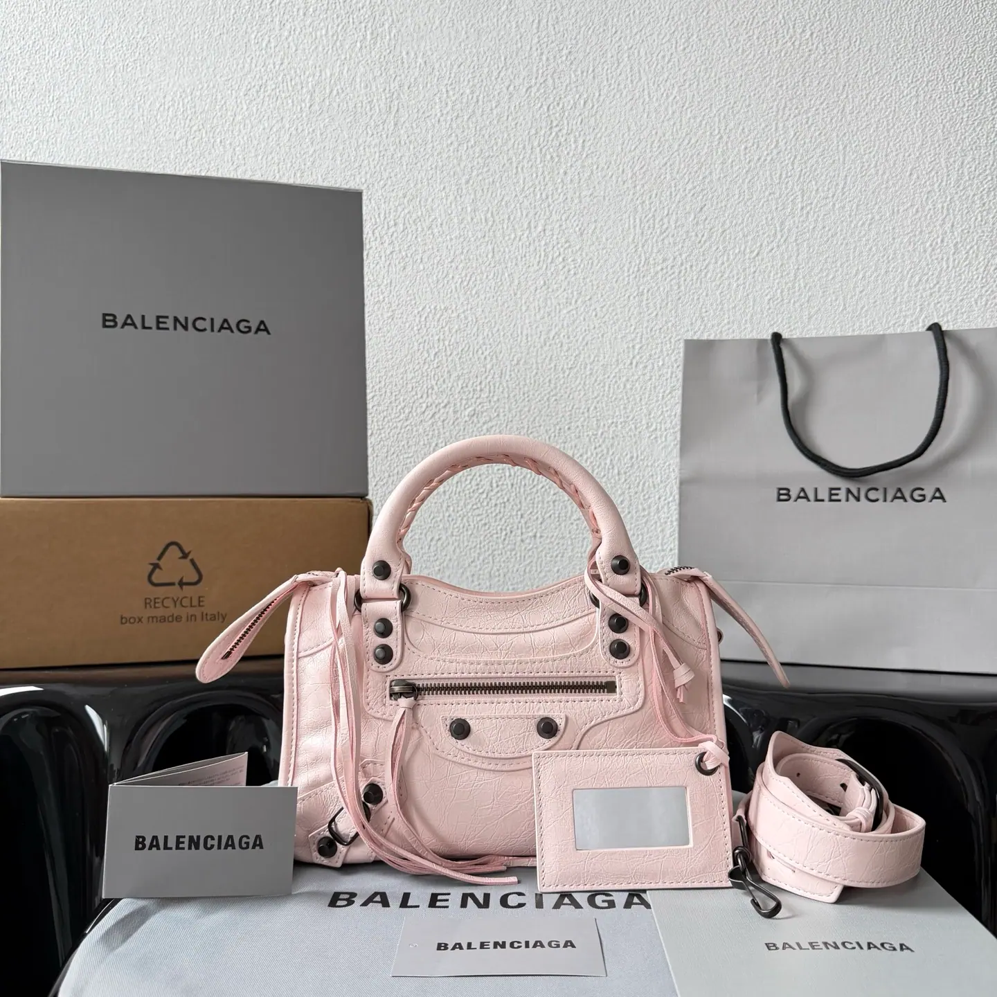 Balenciaga Le Cagole Mini 袋 玫瑰粉 24x16x9cm