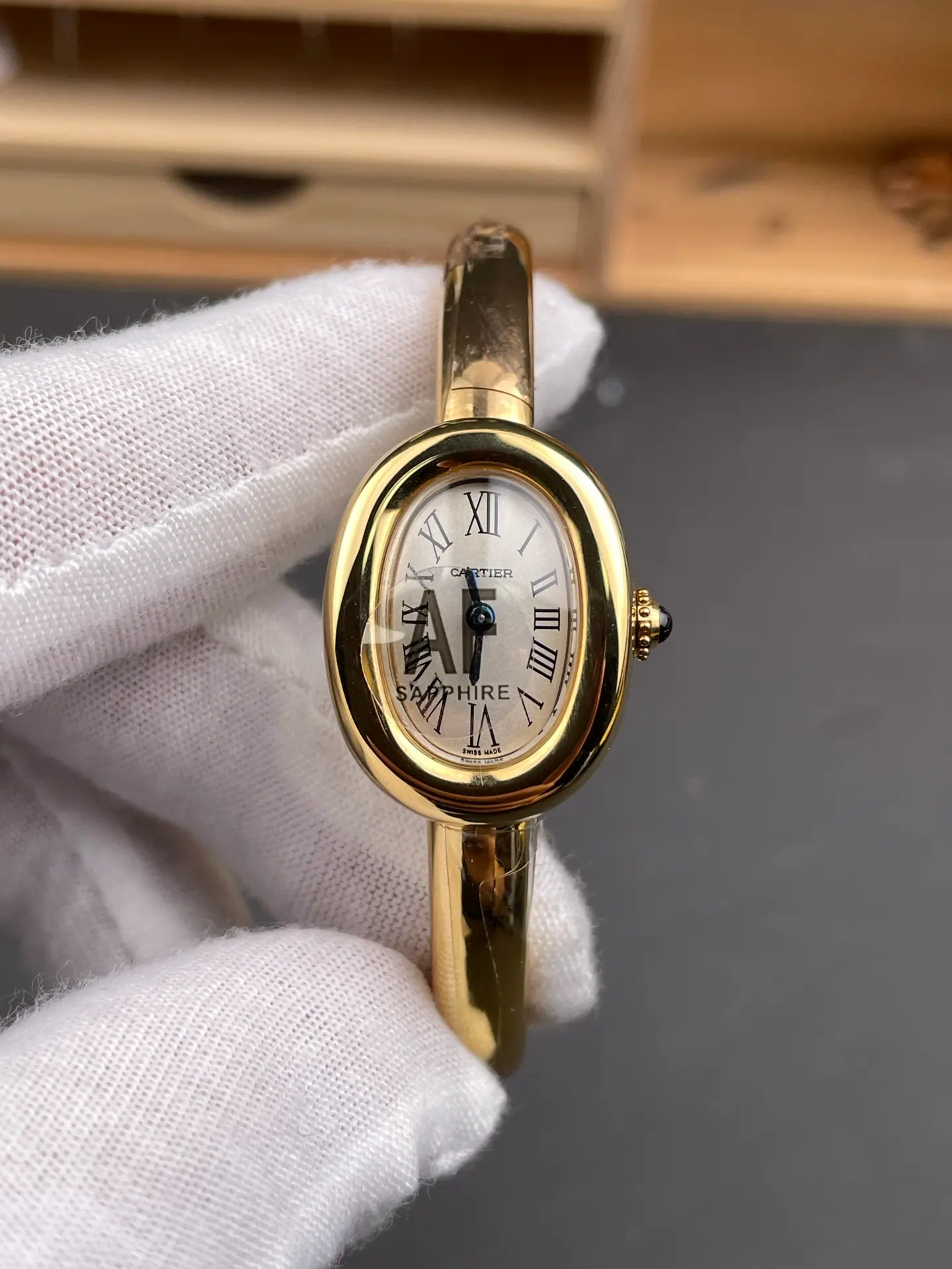 AF l 24.6mm*18.7mm l 卡地亚 Baignoire 手表 WGBA0019