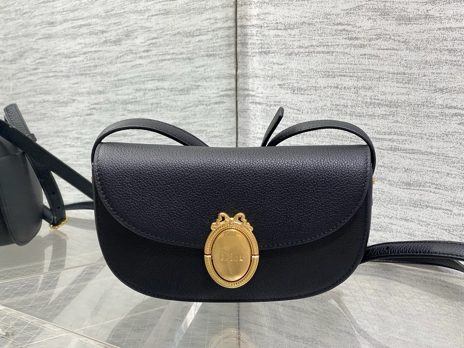 迪奥 Medallion 翻盖包 小号 M3919QDWP_M900 23*16*6.5cm