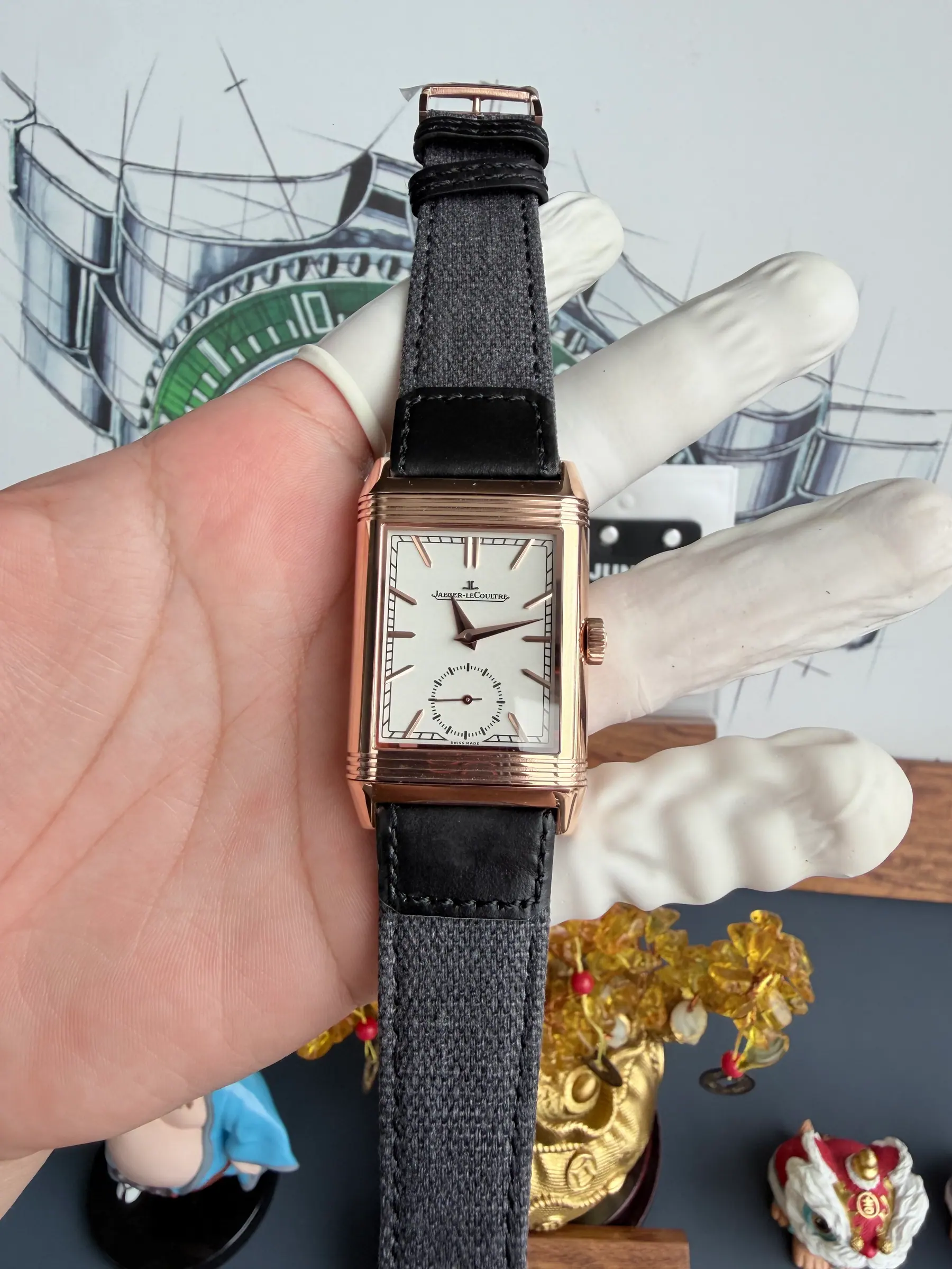 JJF l Cal.854 l 积家 Reverso Tribute 47X28.3X11 mm