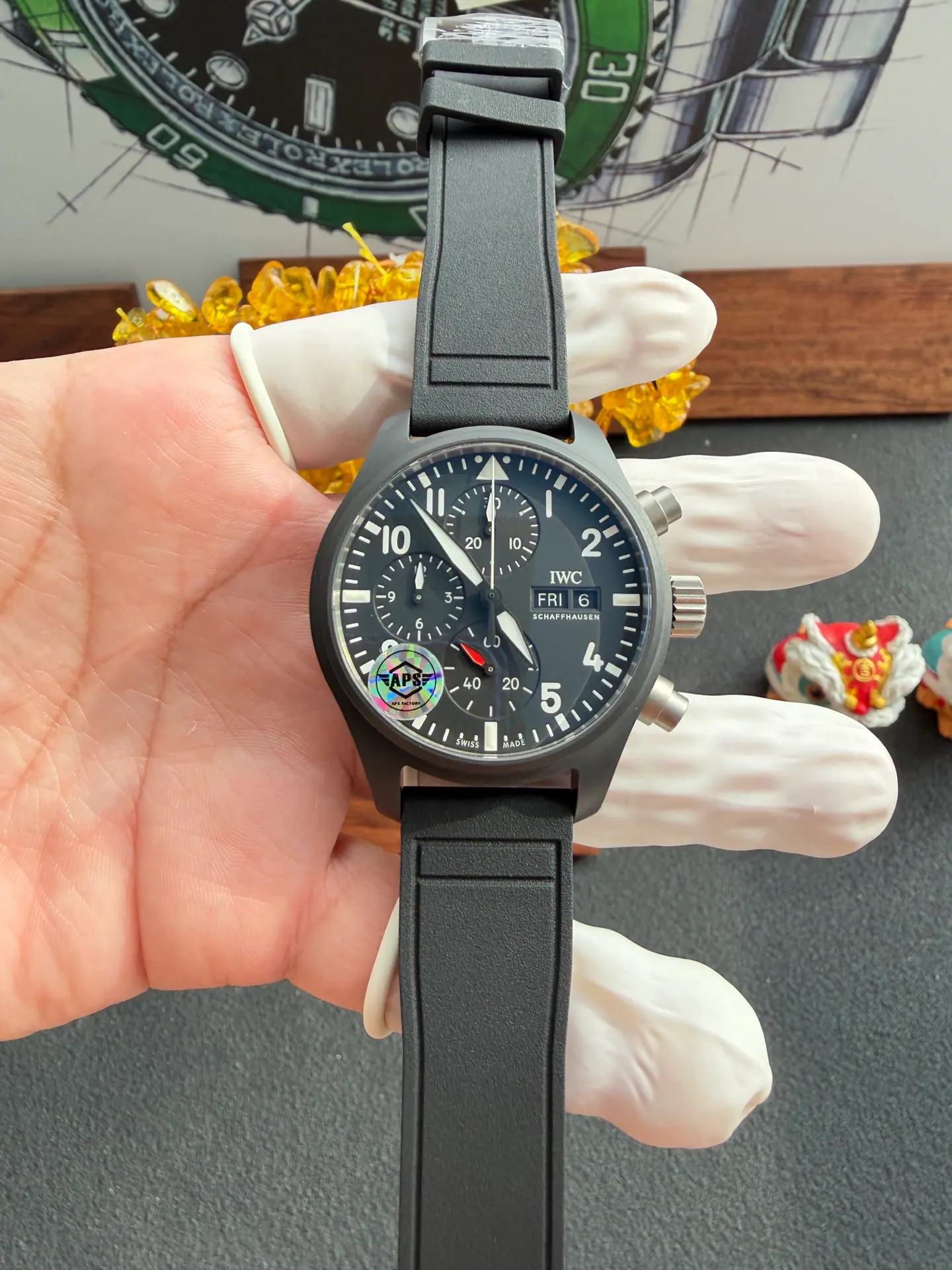 APS | cal.69380 | 41.9mm | IWC 飞行员计时腕表 Top Gun IW389401