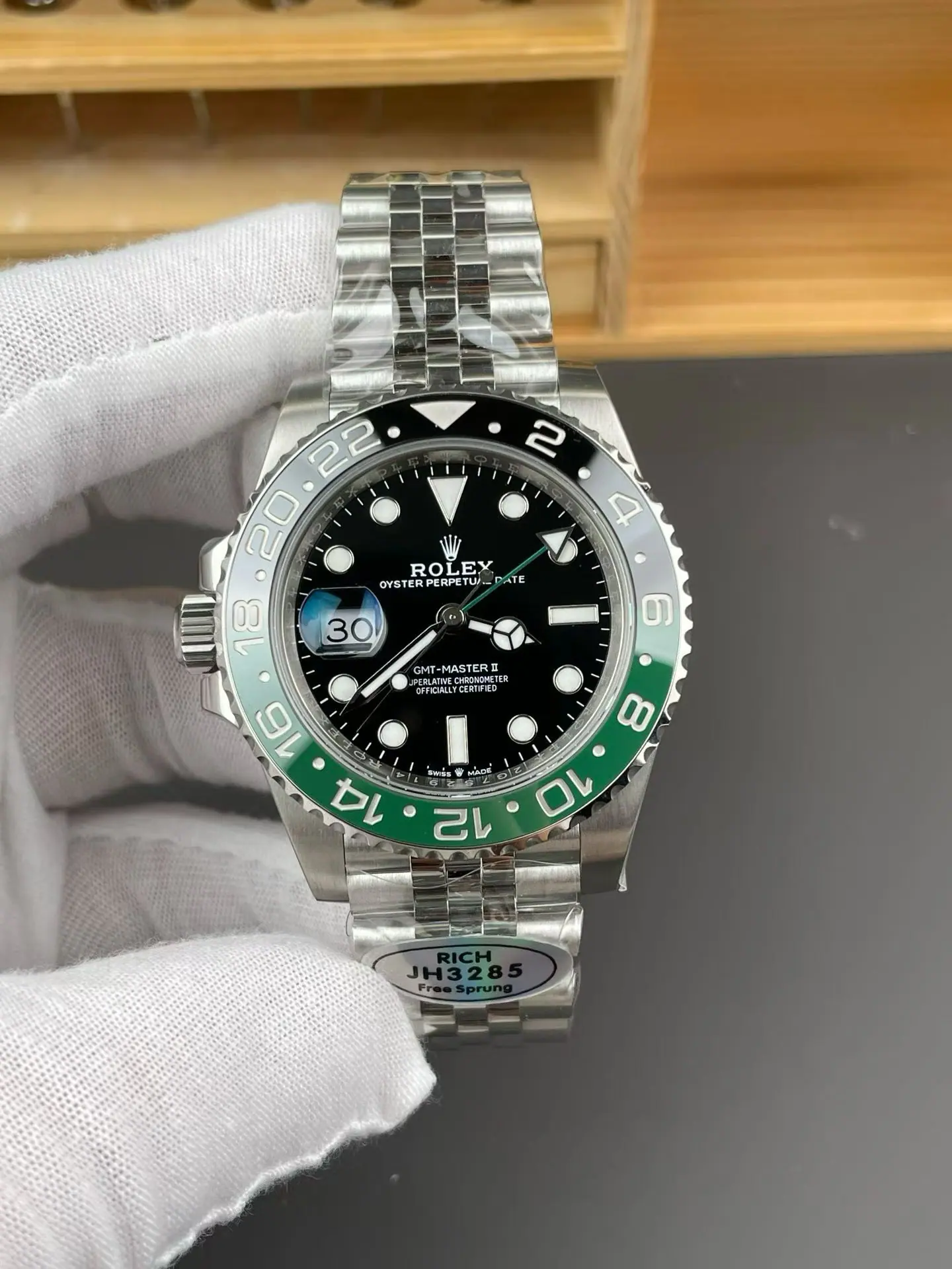 Rich l 40mm l 3285 机芯｜劳力士 GMT-Master II 126710BLNR 自由摆轮