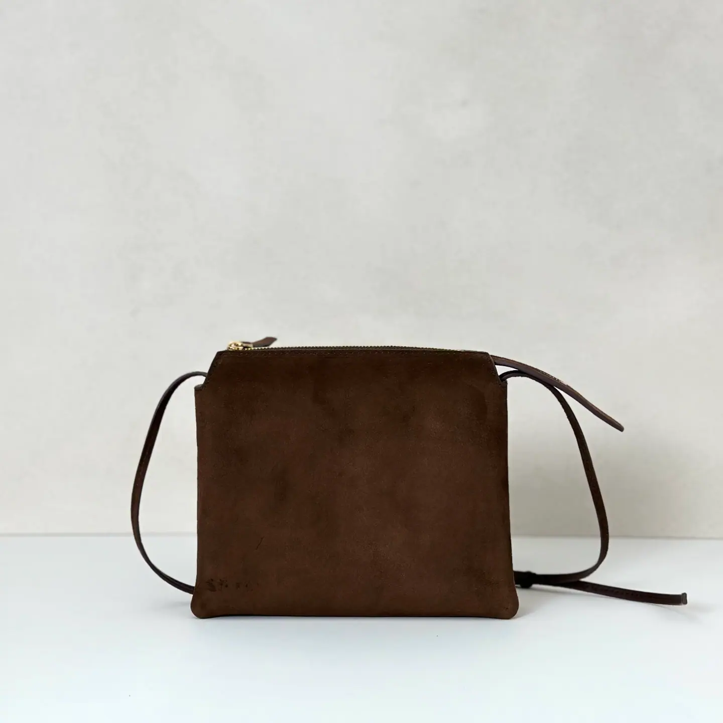 The Row 斜挎包 麂皮 18.5cmX5cmX16cm