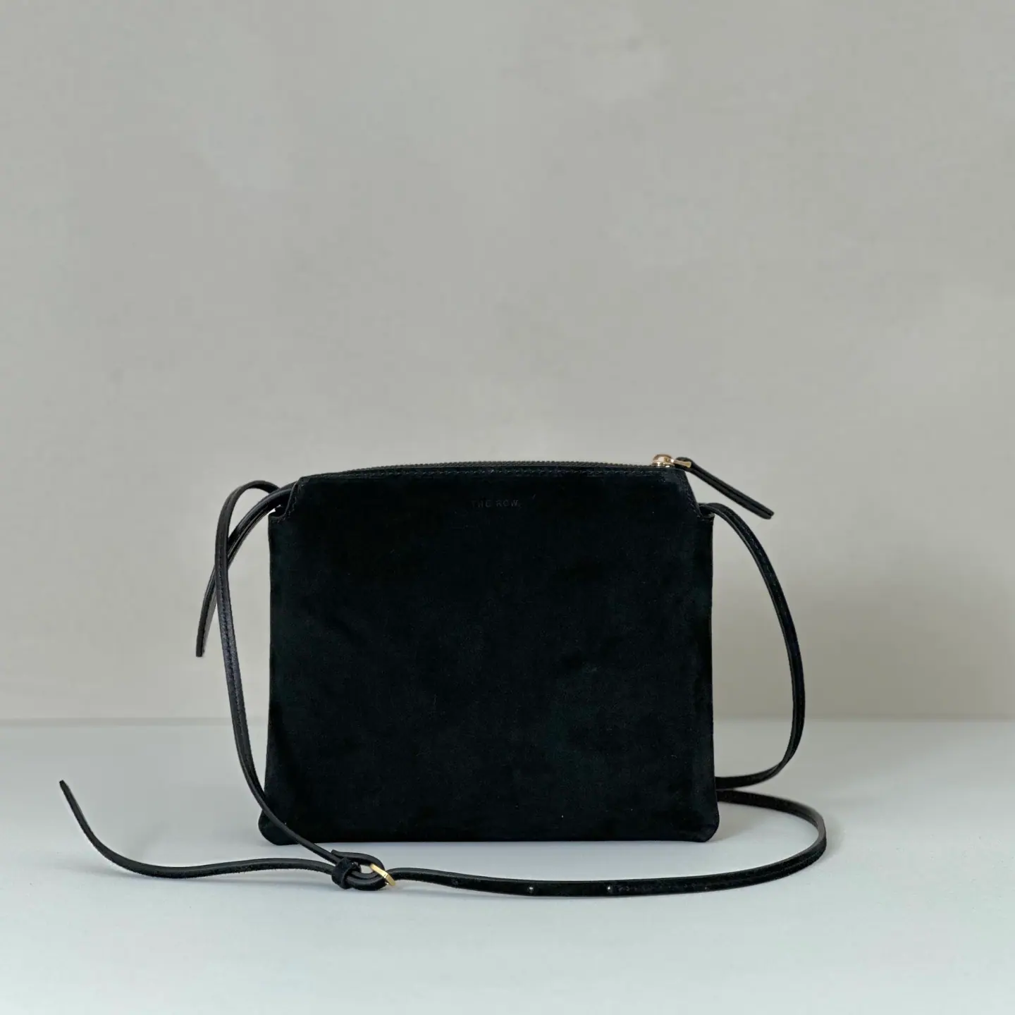 The Row 斜挎包 麂皮 18.5cm×5cm×16cm