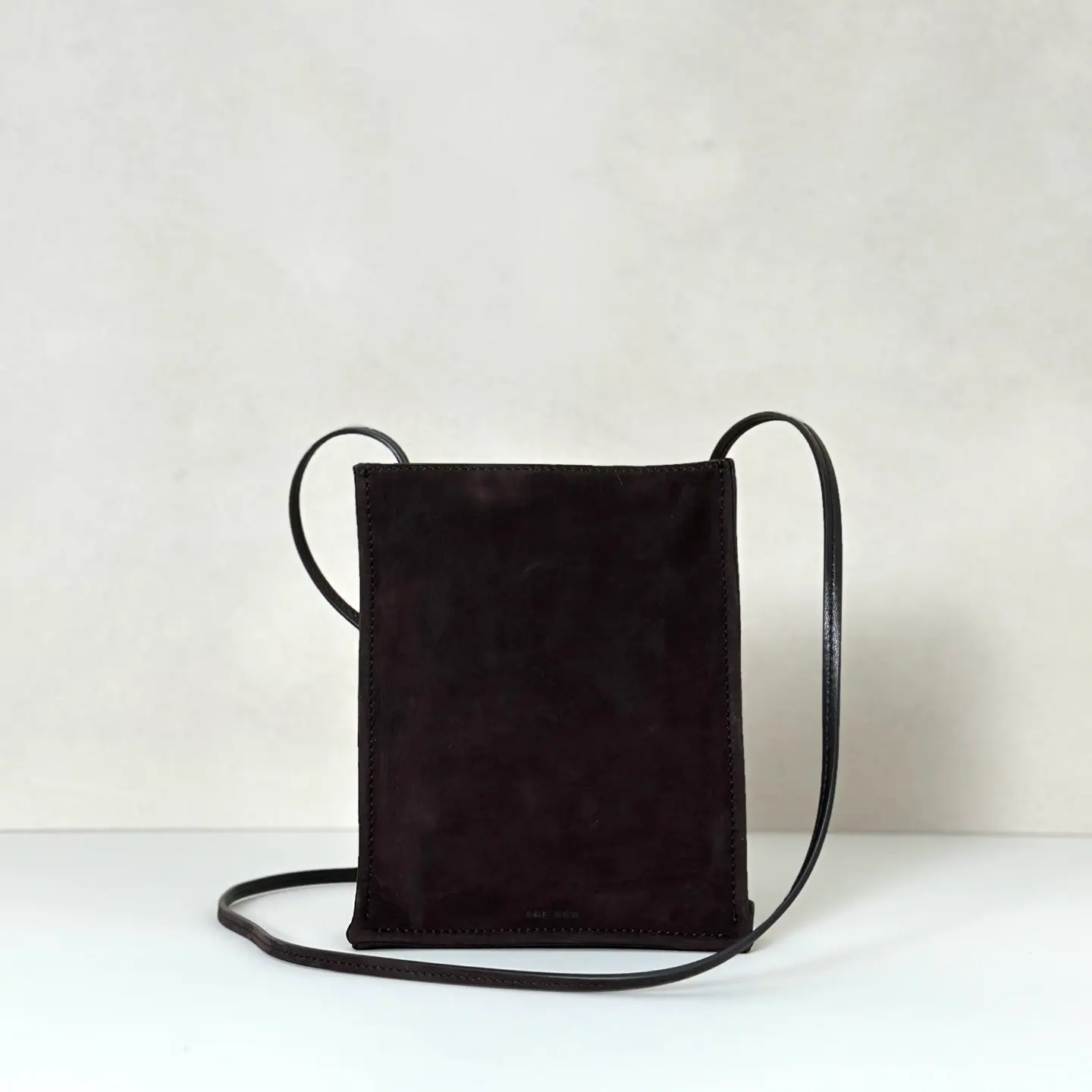 The Row 斜挎包 麂皮 14*7*5cm