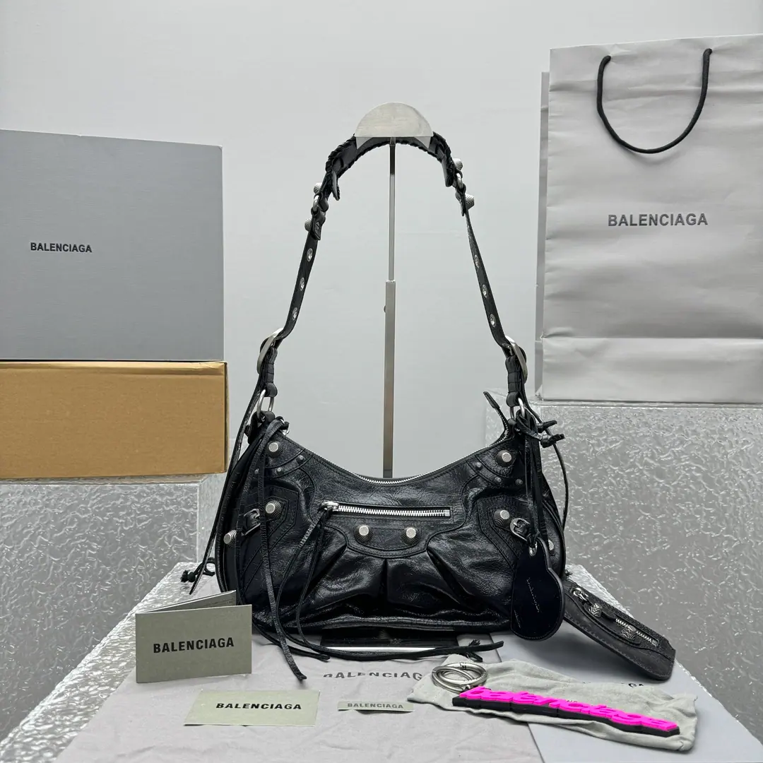 Balenciaga Le Cagole 皮革单肩包 33x16x8.4cm