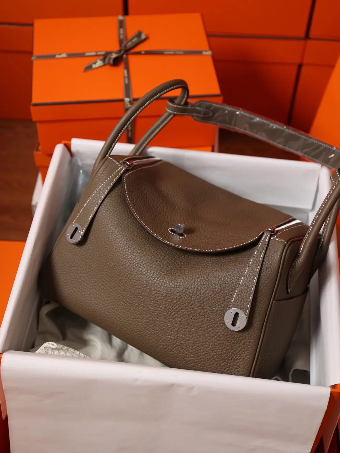 Hermes Lindy 30cm Clemence皮革