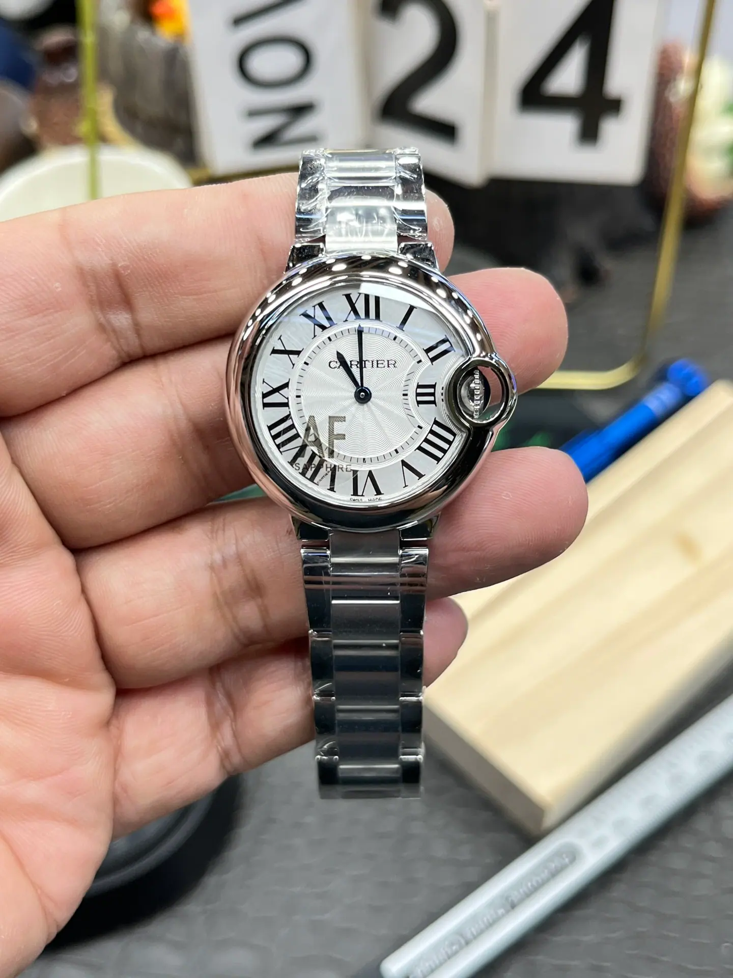 AF | 石英机芯 l 33mm l 卡地亚 Ballon Bleu 腕表