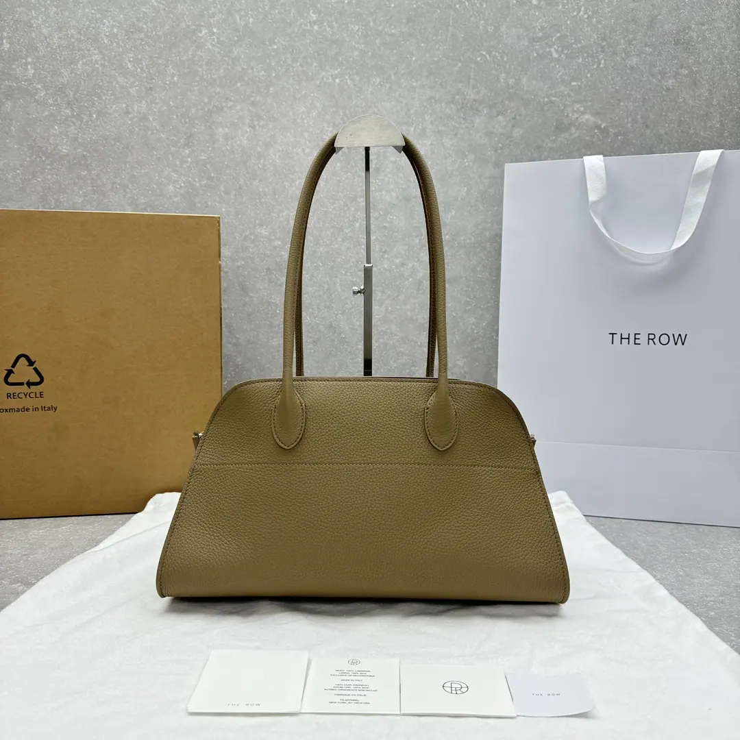 THE ROW Margaux EW 单肩 12 皮革包 38x18x23cm