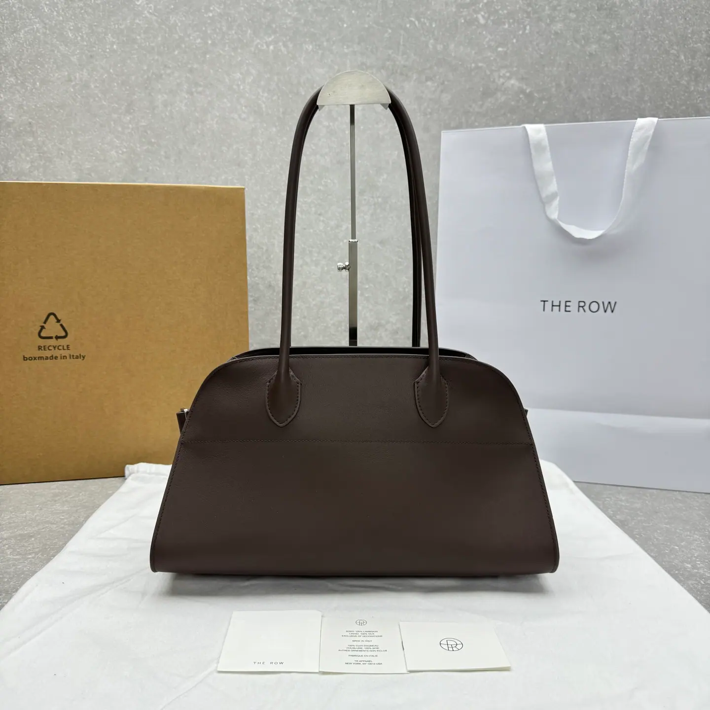 THE ROW Margaux EW 单肩包 12 皮革包 38x18x23cm