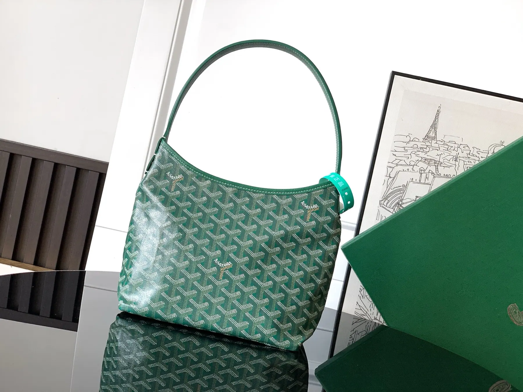 Goyard 迷你 Hobo 单肩包 25 cm x 11.5 cm x 22 cm