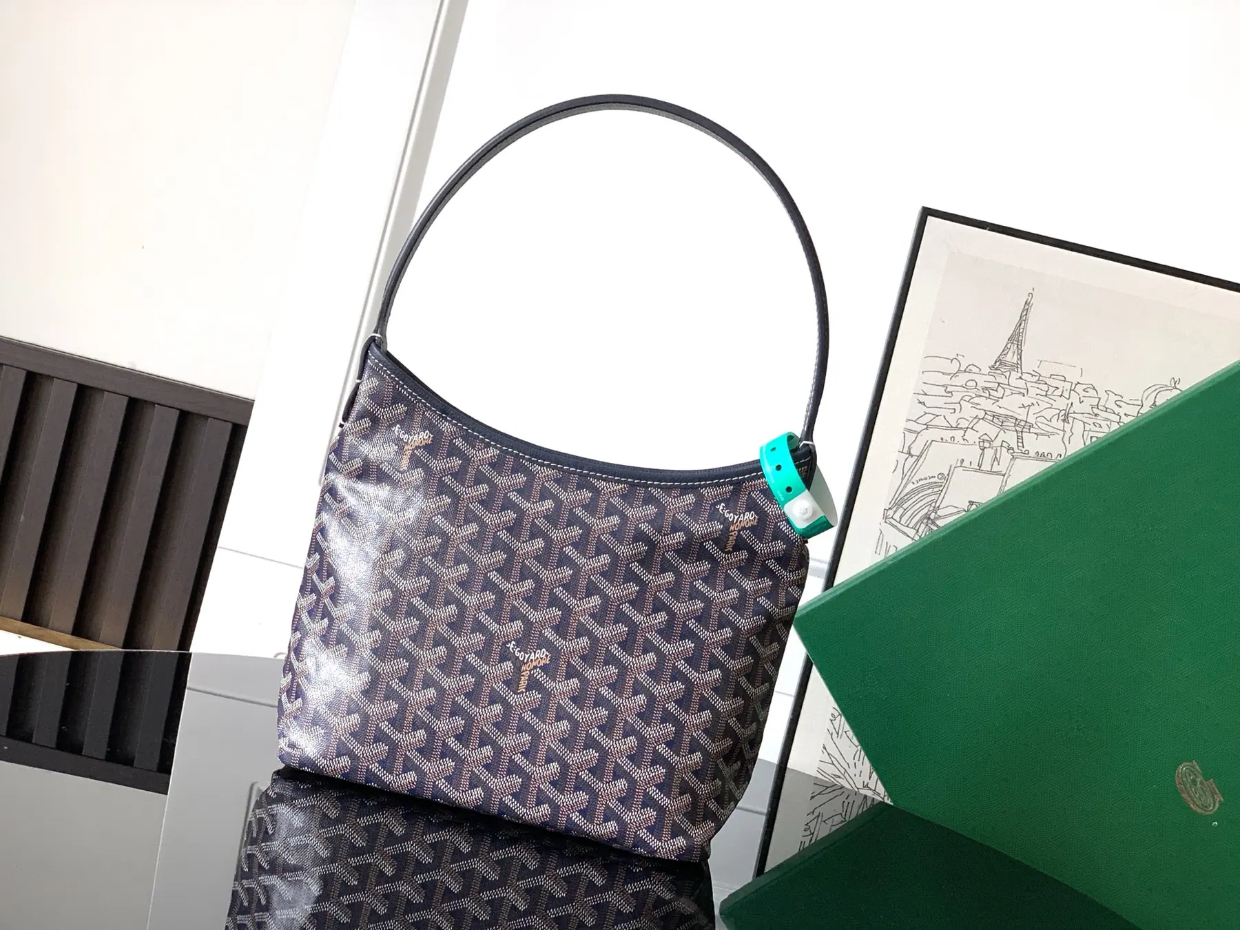 Goyard Mini Hobo 单肩包 25 cm x 11.5 cm x 22 cm