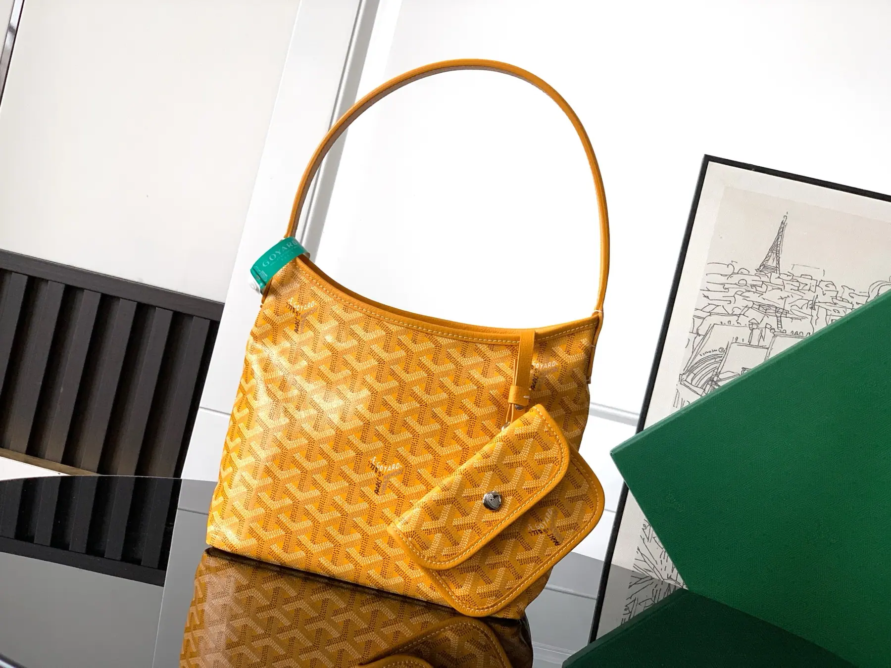 Goyard Mini Hobo 单肩包 25 cm x 11.5 cm x 22 cm
